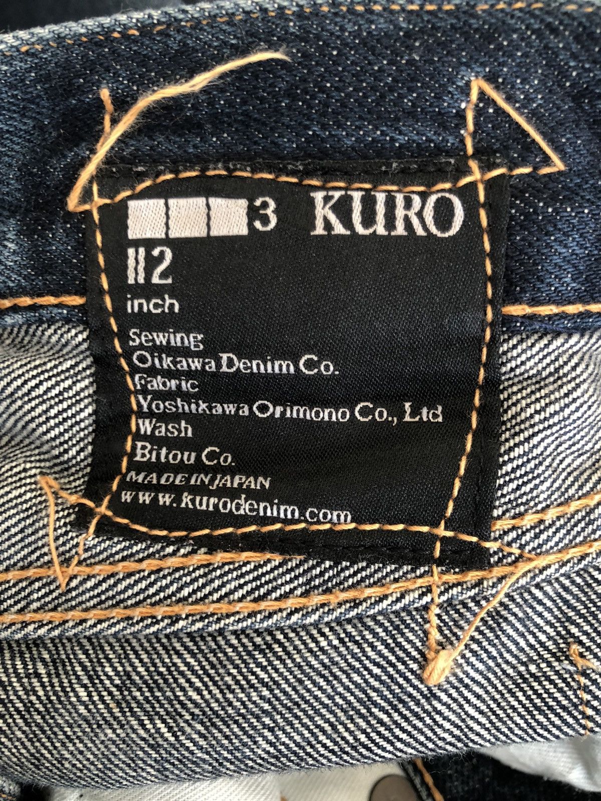KURO Clawmark KURO Graphite Distress Indigo Denim Slim Jeans Size US 32 / EU 48 - 24 Thumbnail