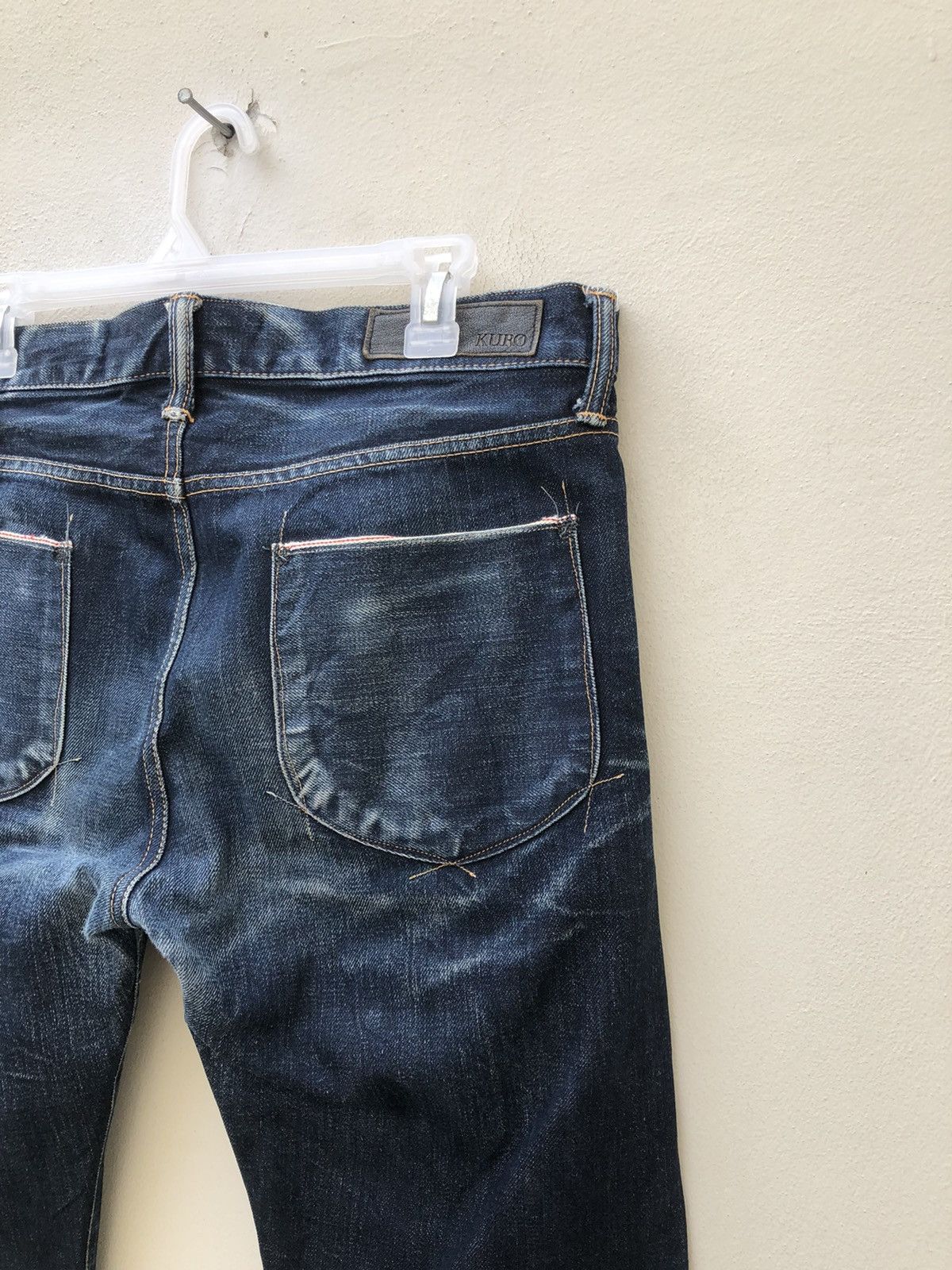 KURO Clawmark KURO Graphite Distress Indigo Denim Slim Jeans Size US 32 / EU 48 - 18 Thumbnail
