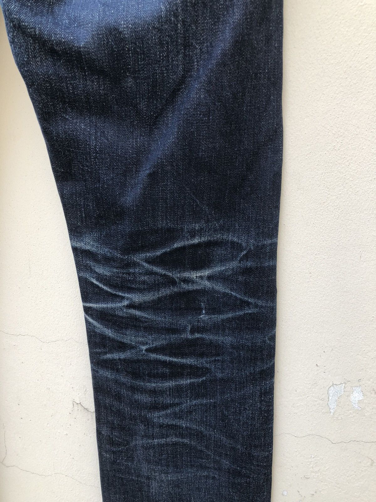 KURO Clawmark KURO Graphite Distress Indigo Denim Slim Jeans Size US 32 / EU 48 - 20 Thumbnail