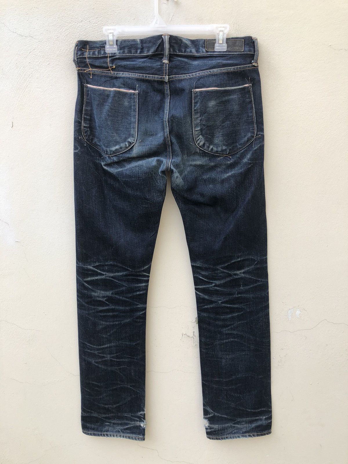 KURO Clawmark KURO Graphite Distress Indigo Denim Slim Jeans Size US 32 / EU 48 - 13 Thumbnail
