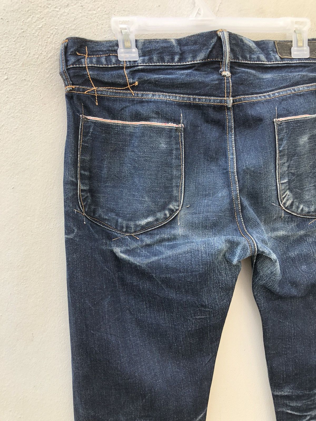 KURO Clawmark KURO Graphite Distress Indigo Denim Slim Jeans Size US 32 / EU 48 - 14 Thumbnail