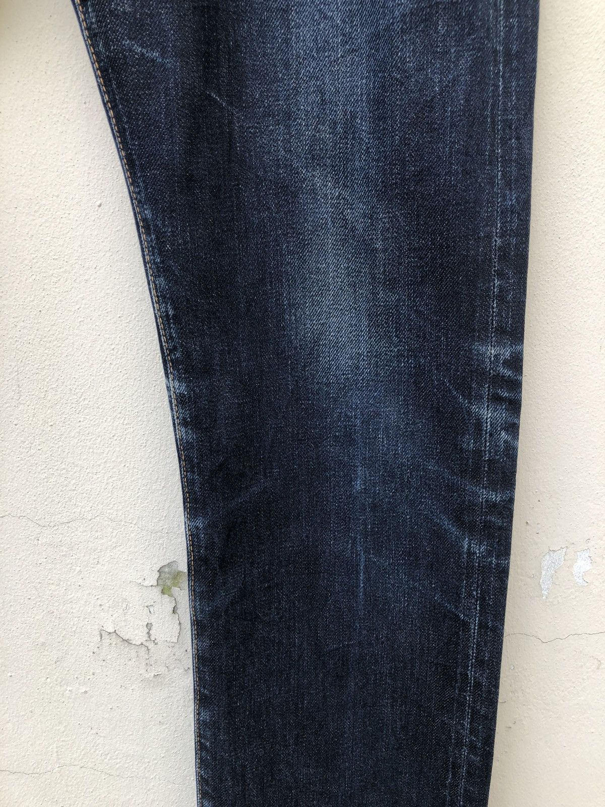KURO Clawmark KURO Graphite Distress Indigo Denim Slim Jeans Size US 32 / EU 48 - 10 Thumbnail