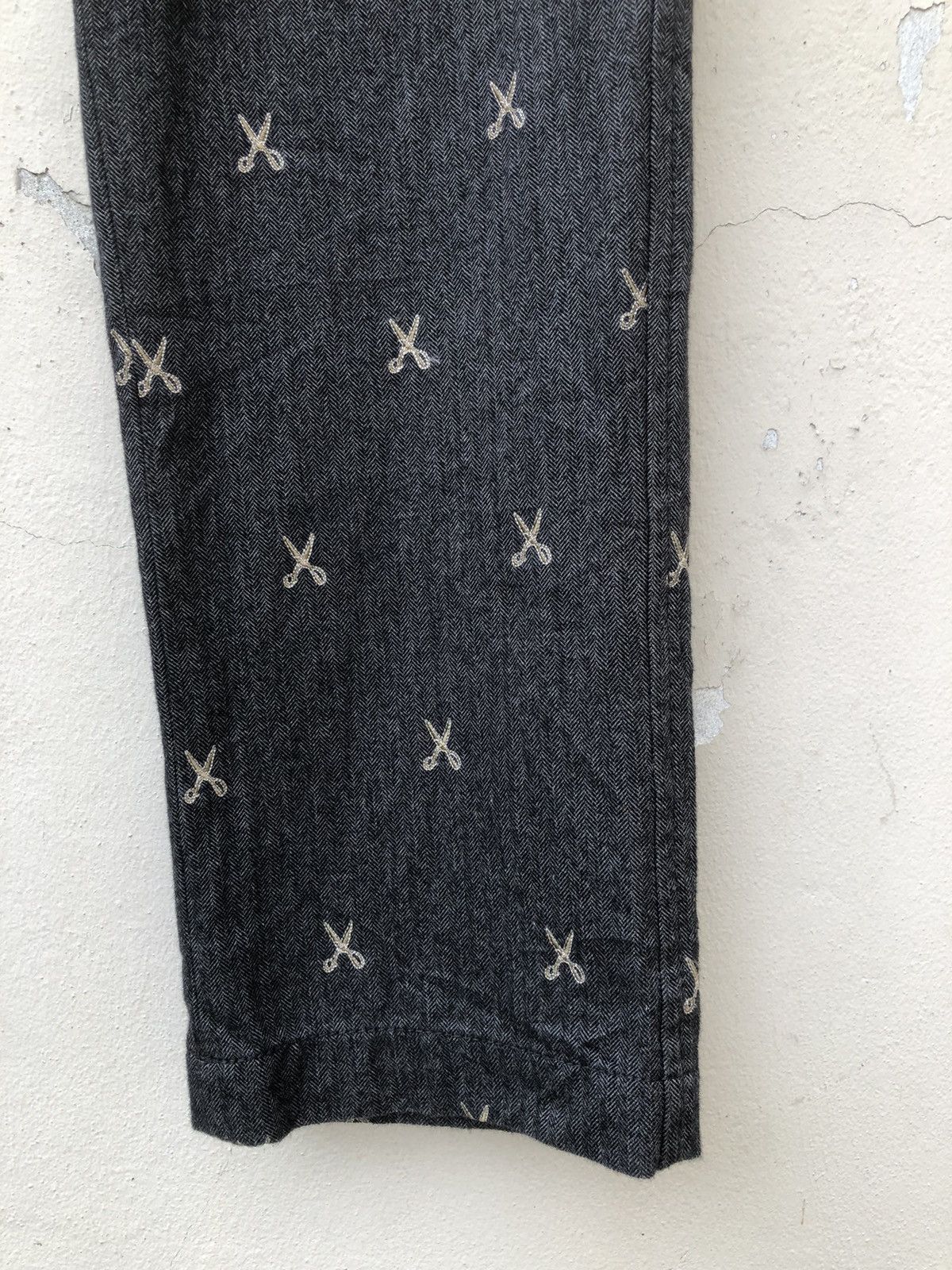 ABAHOUSE × Hysteric Glamour × Japanese Brand ABAHOUSE Japan Atomic Embroidery Scissors HBT Trouser Pant Size US 31 - 13 Thumbnail