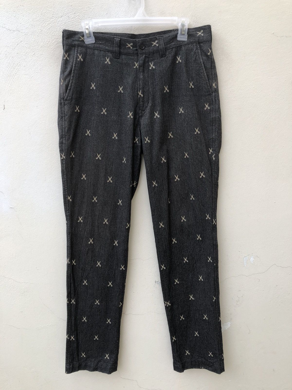 ABAHOUSE × Hysteric Glamour × Japanese Brand ABAHOUSE Japan Atomic Embroidery Scissors HBT Trouser Pant Size US 31 - 6 Thumbnail