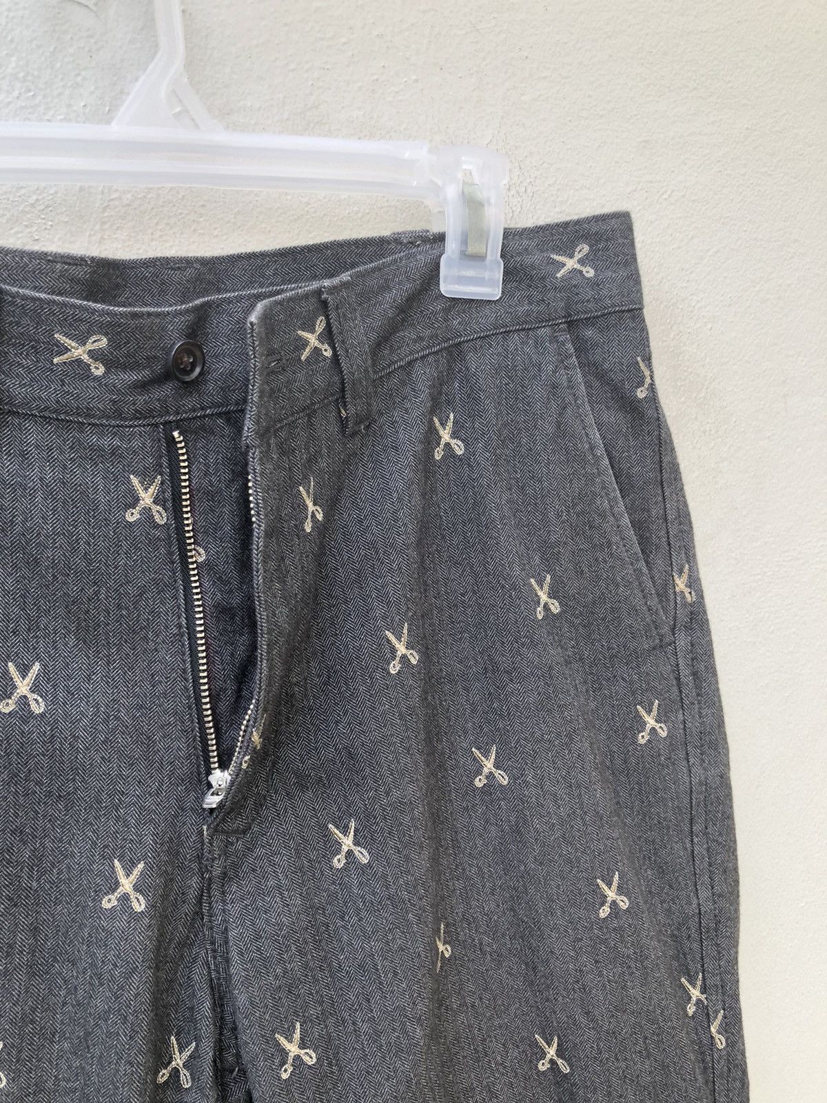 ABAHOUSE × Hysteric Glamour × Japanese Brand ABAHOUSE Japan Atomic Embroidery Scissors HBT Trouser Pant Size US 31 - 8 Thumbnail
