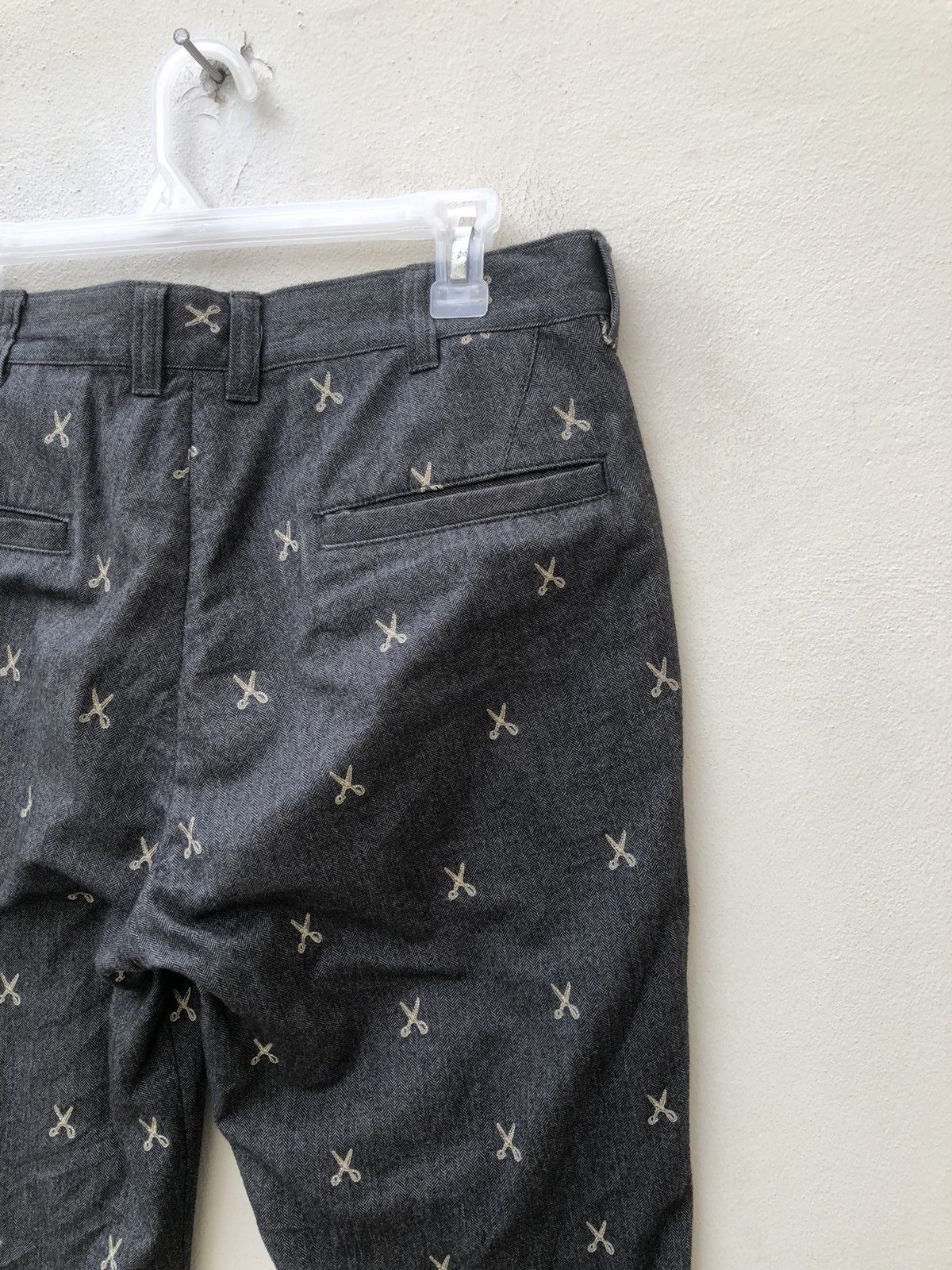 ABAHOUSE × Hysteric Glamour × Japanese Brand ABAHOUSE Japan Atomic Embroidery Scissors HBT Trouser Pant Size US 31 - 20 Thumbnail