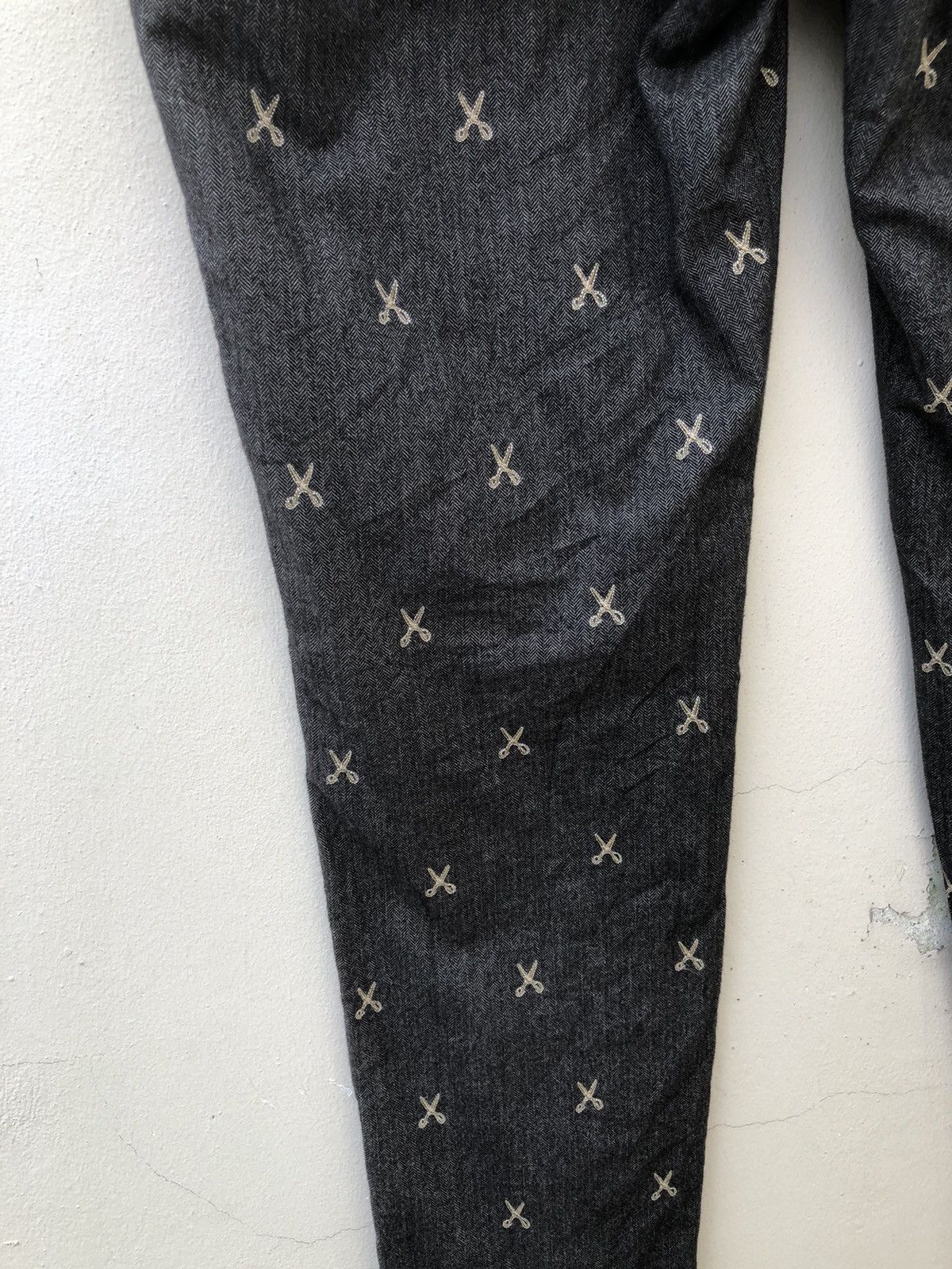ABAHOUSE × Hysteric Glamour × Japanese Brand ABAHOUSE Japan Atomic Embroidery Scissors HBT Trouser Pant Size US 31 - 18 Thumbnail