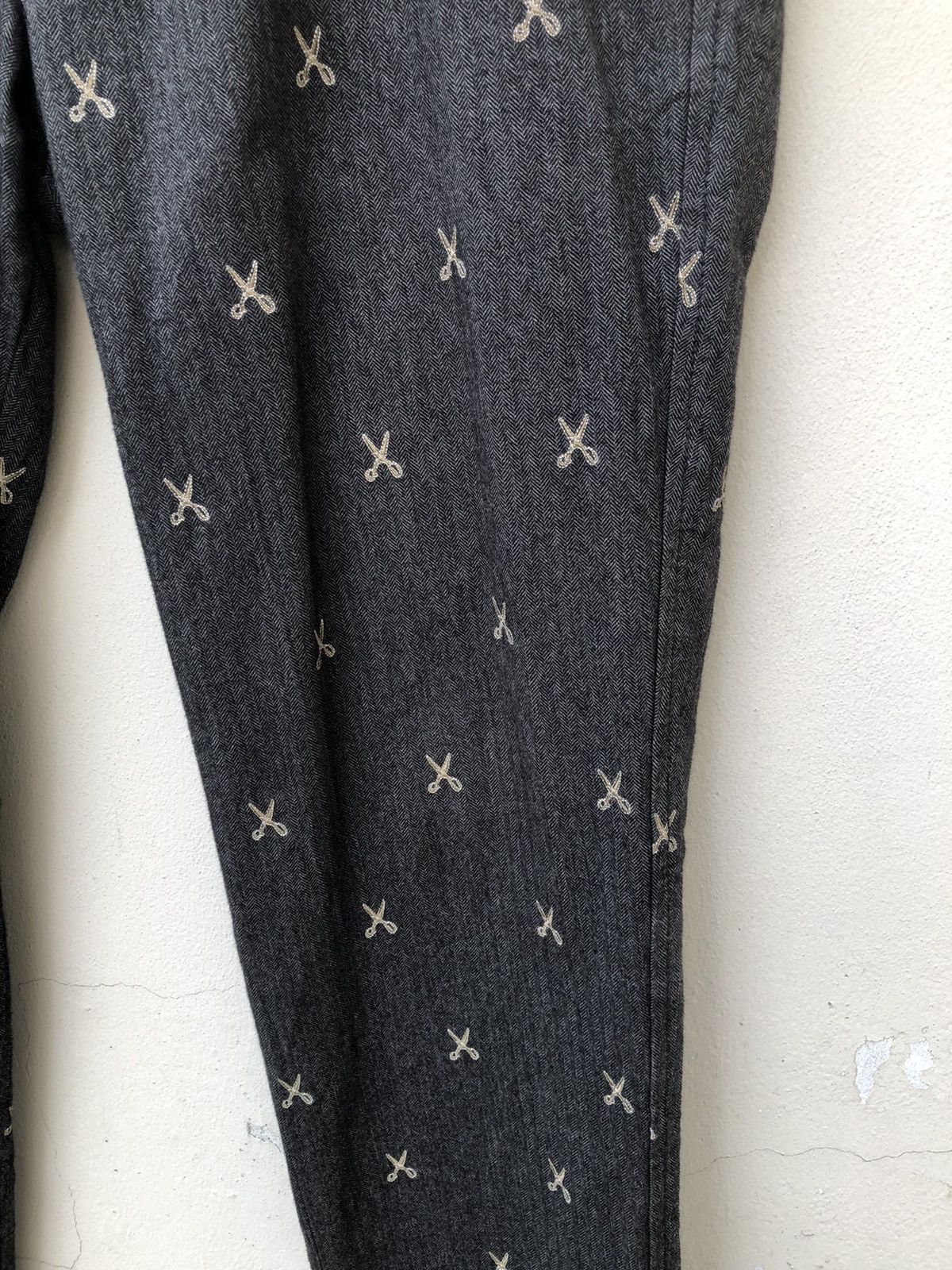 ABAHOUSE × Hysteric Glamour × Japanese Brand ABAHOUSE Japan Atomic Embroidery Scissors HBT Trouser Pant Size US 31 - 12 Thumbnail