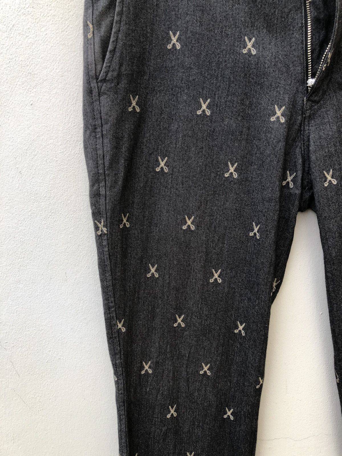 ABAHOUSE × Hysteric Glamour × Japanese Brand ABAHOUSE Japan Atomic Embroidery Scissors HBT Trouser Pant Size US 31 - 9 Thumbnail
