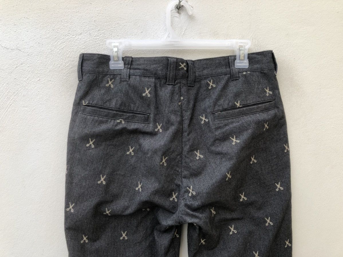 ABAHOUSE × Hysteric Glamour × Japanese Brand ABAHOUSE Japan Atomic Embroidery Scissors HBT Trouser Pant Size US 31 - 16 Thumbnail