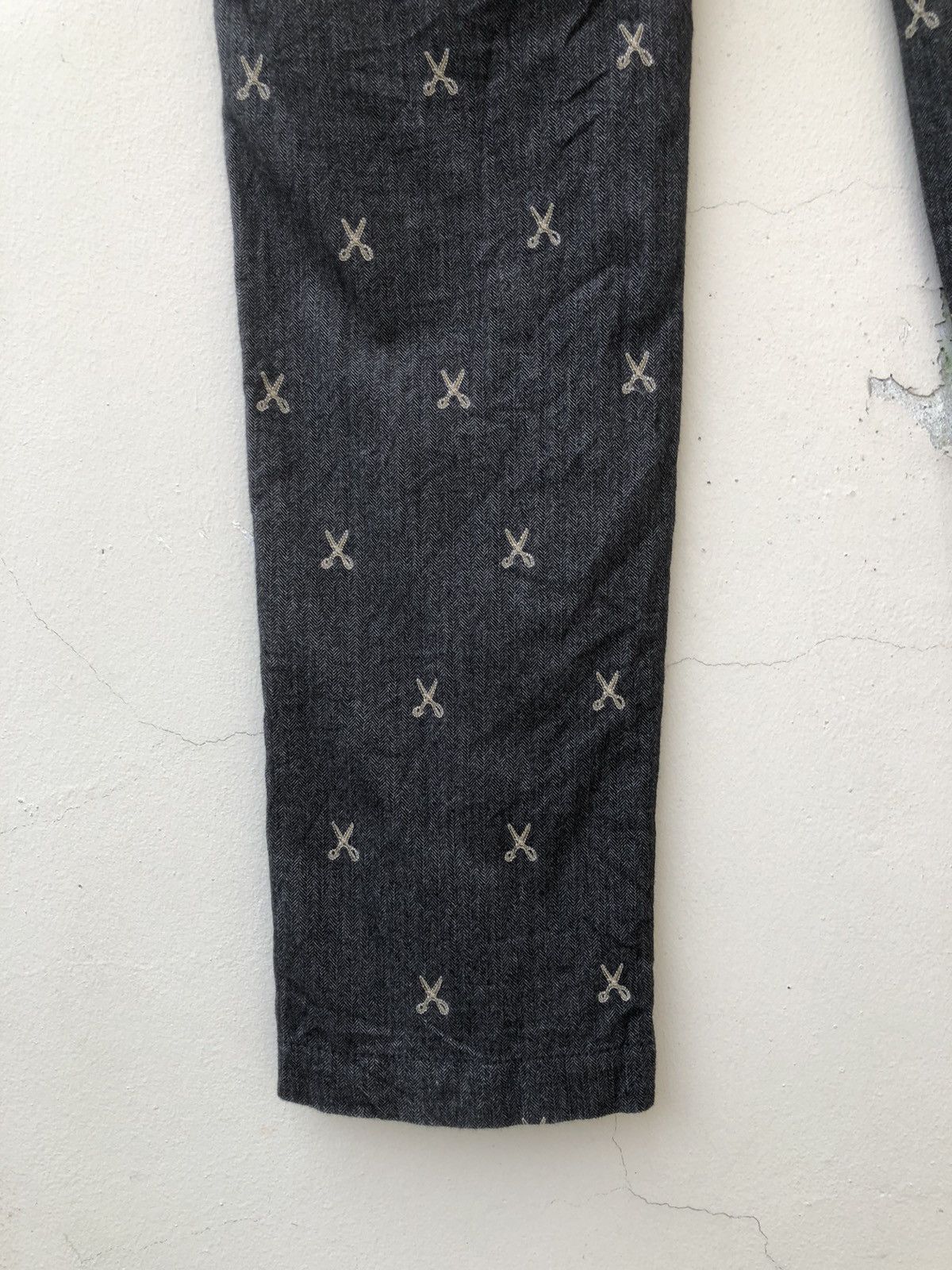 ABAHOUSE × Hysteric Glamour × Japanese Brand ABAHOUSE Japan Atomic Embroidery Scissors HBT Trouser Pant Size US 31 - 19 Thumbnail