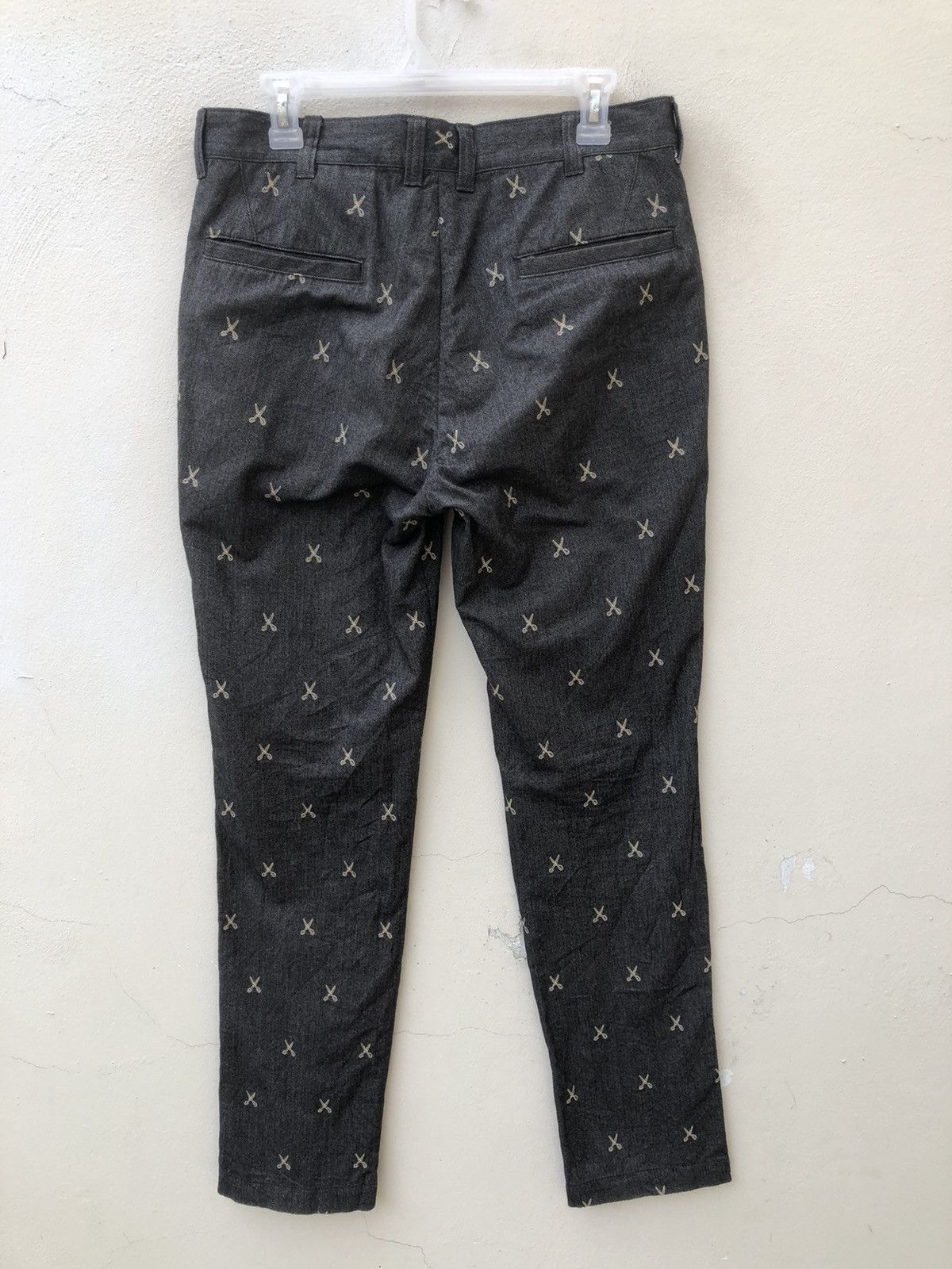 ABAHOUSE × Hysteric Glamour × Japanese Brand ABAHOUSE Japan Atomic Embroidery Scissors HBT Trouser Pant Size US 31 - 15 Thumbnail