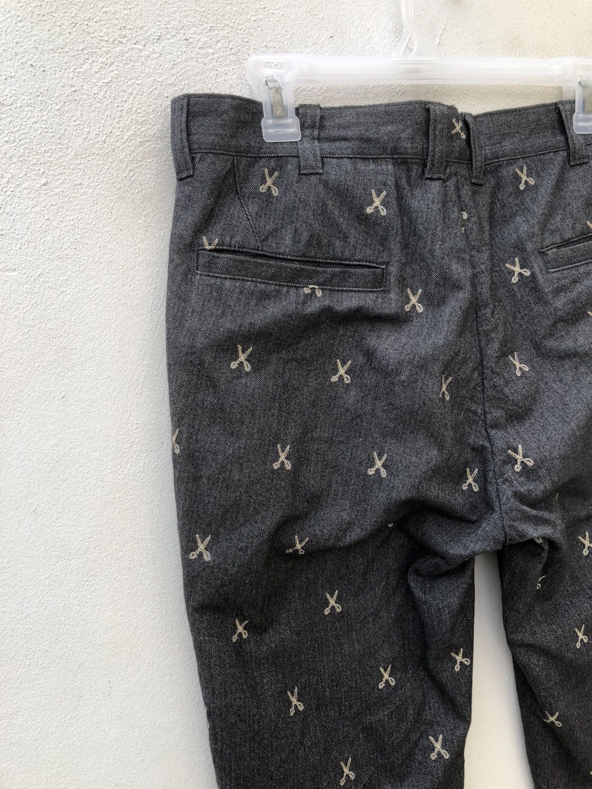 ABAHOUSE × Hysteric Glamour × Japanese Brand ABAHOUSE Japan Atomic Embroidery Scissors HBT Trouser Pant Size US 31 - 17 Thumbnail