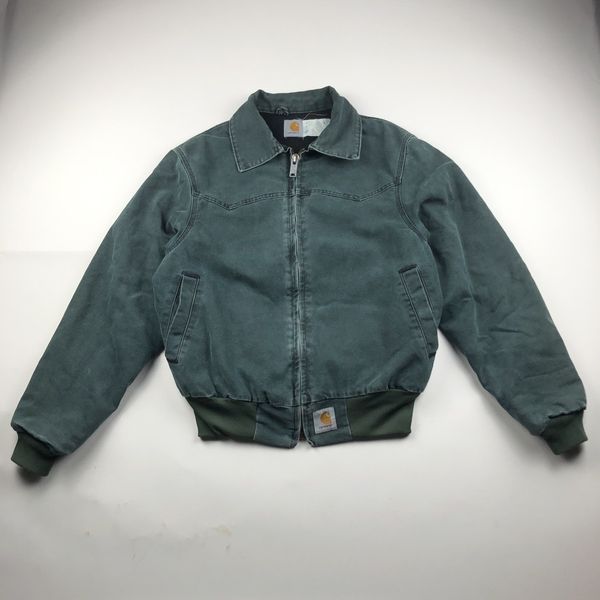 Vintage VTG Carhartt Faded Green Western Cowboy Lined Work Jacket | Grailed