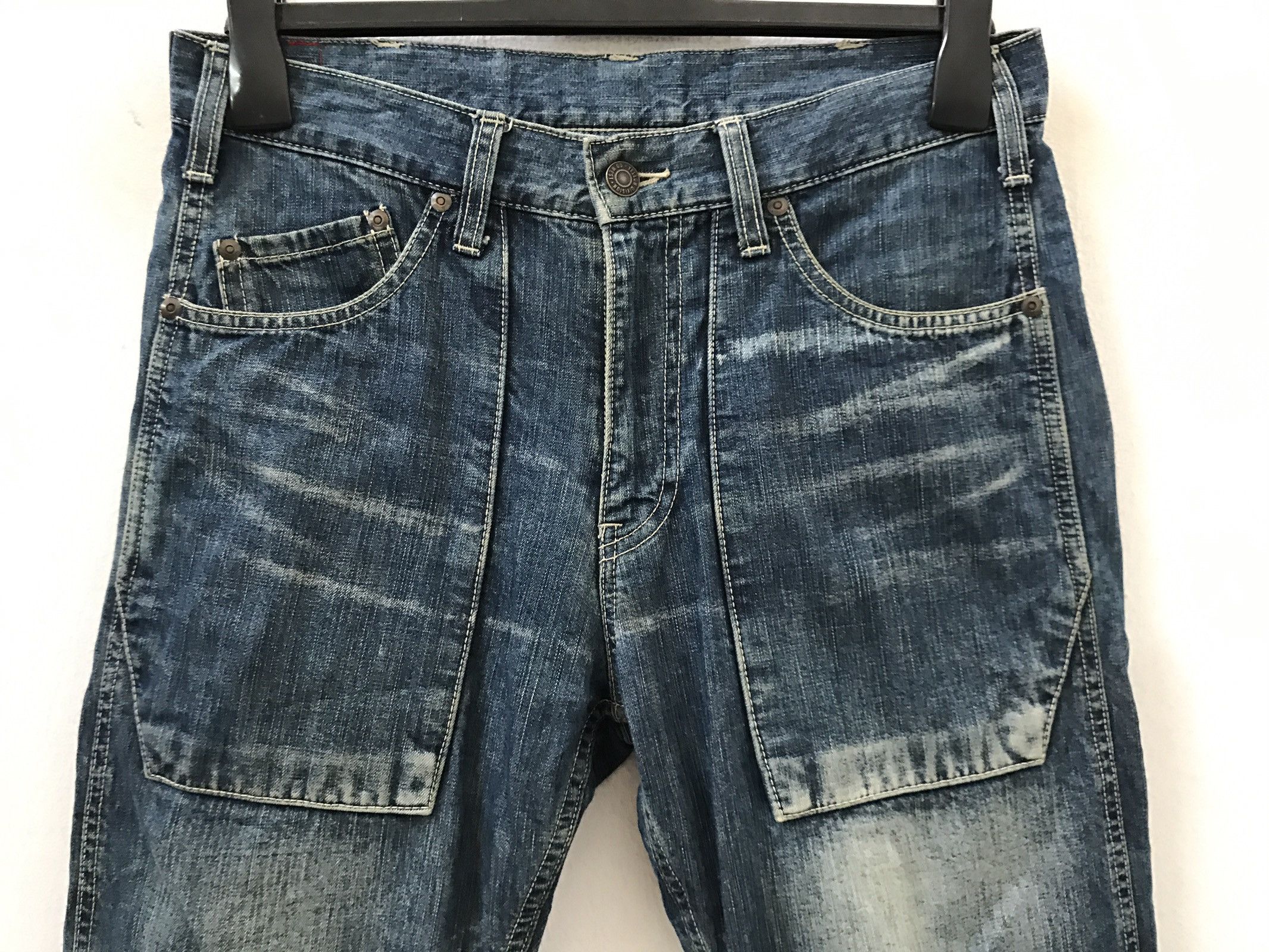Schlussel Japan GO WEST Works / Military Outdoors Denim Pant Size US 30 / EU 46 - 3 Thumbnail