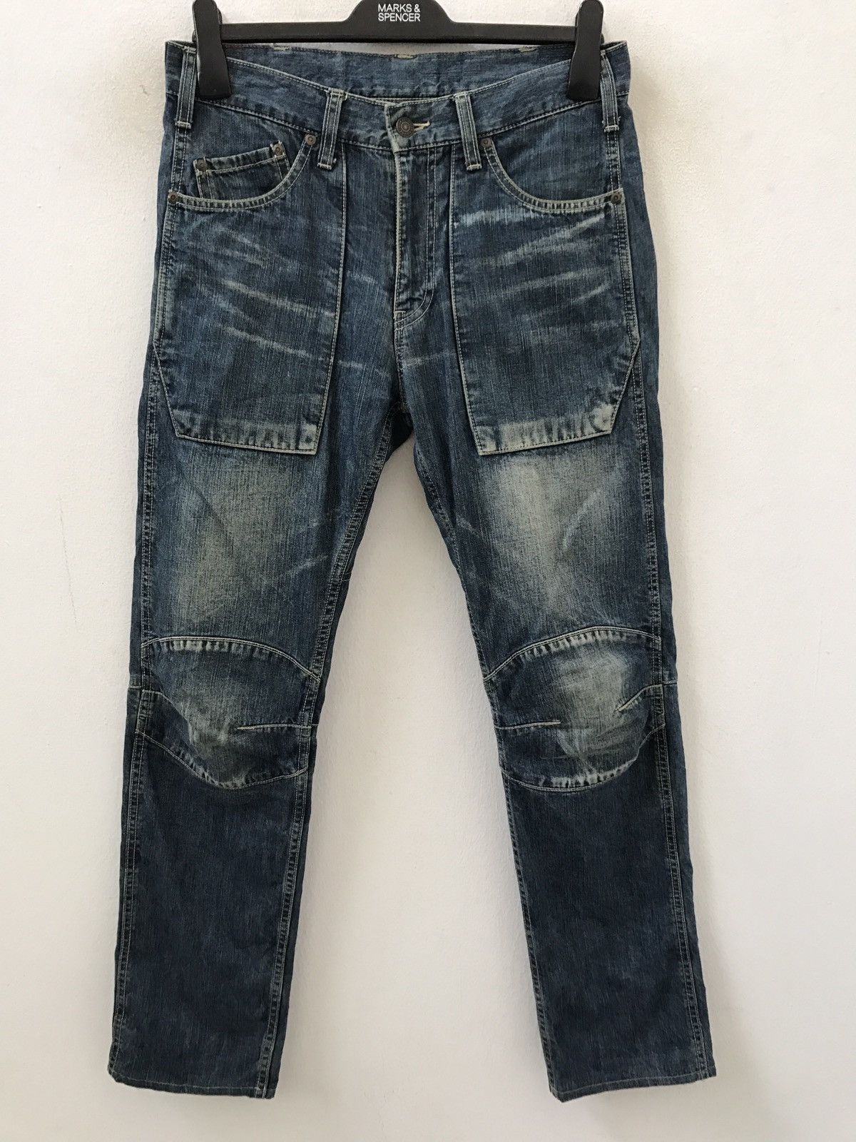 Schlussel Japan GO WEST Works / Military Outdoors Denim Pant Size US 30 / EU 46 - 1 Thumbnail