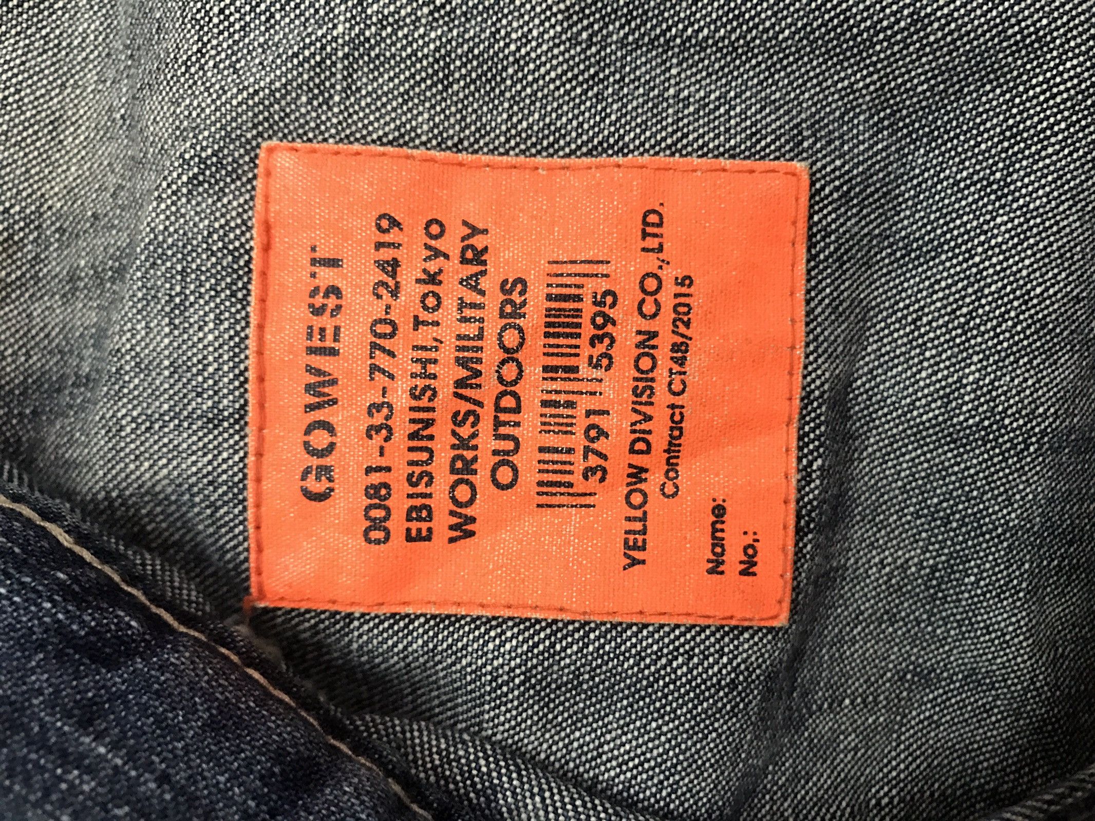 Schlussel Japan GO WEST Works / Military Outdoors Denim Pant Size US 30 / EU 46 - 18 Thumbnail