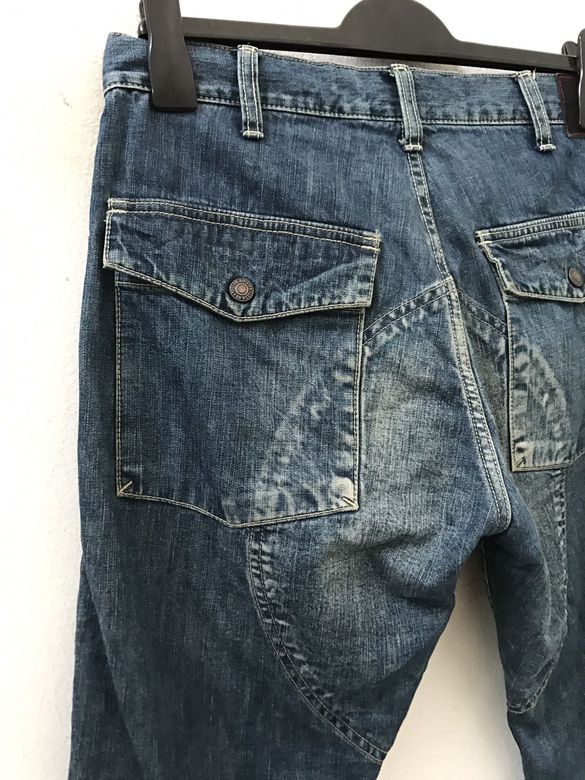 Schlussel Japan GO WEST Works / Military Outdoors Denim Pant Size US 30 / EU 46 - 11 Thumbnail