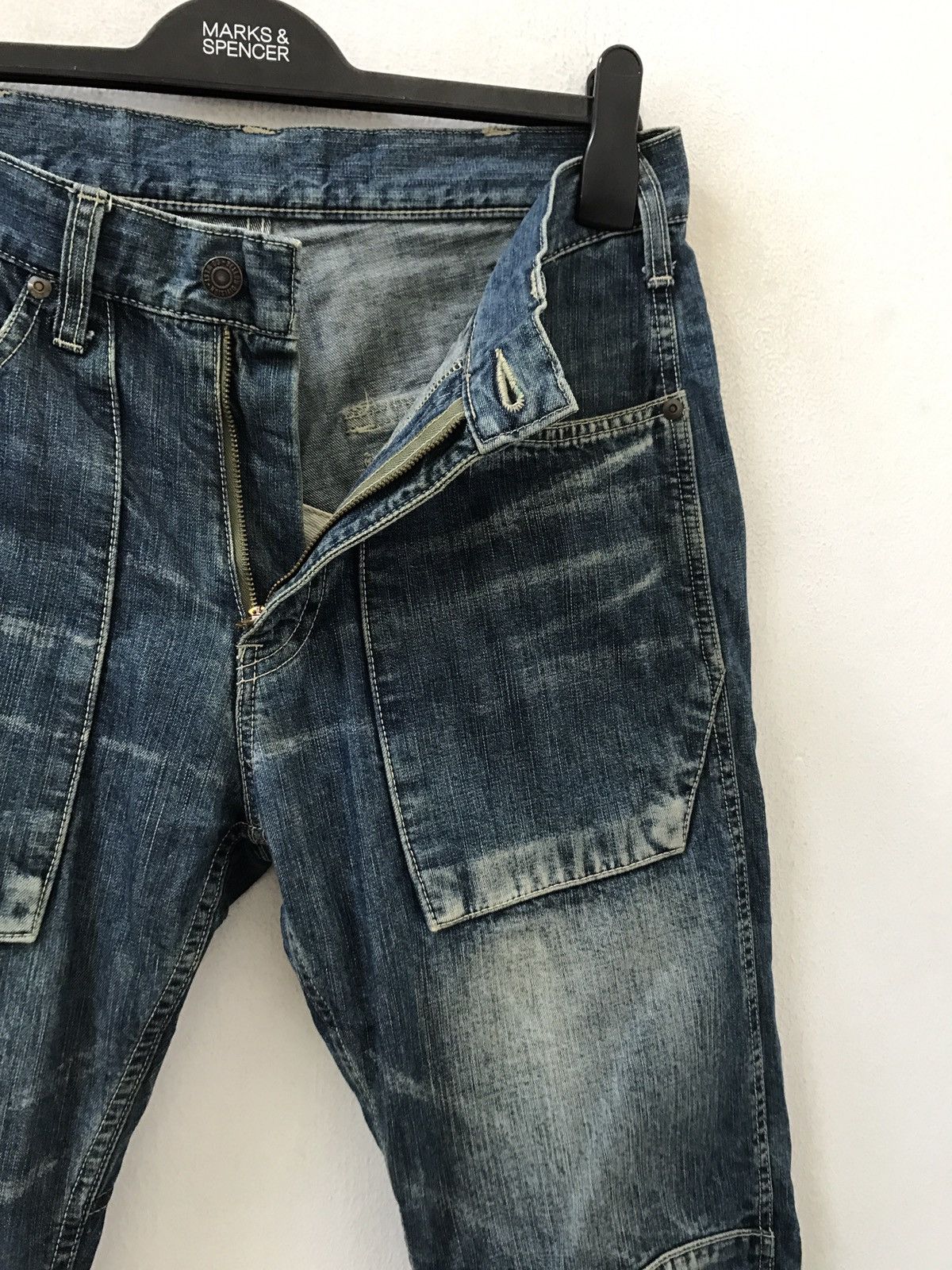 Schlussel Japan GO WEST Works / Military Outdoors Denim Pant Size US 30 / EU 46 - 9 Thumbnail