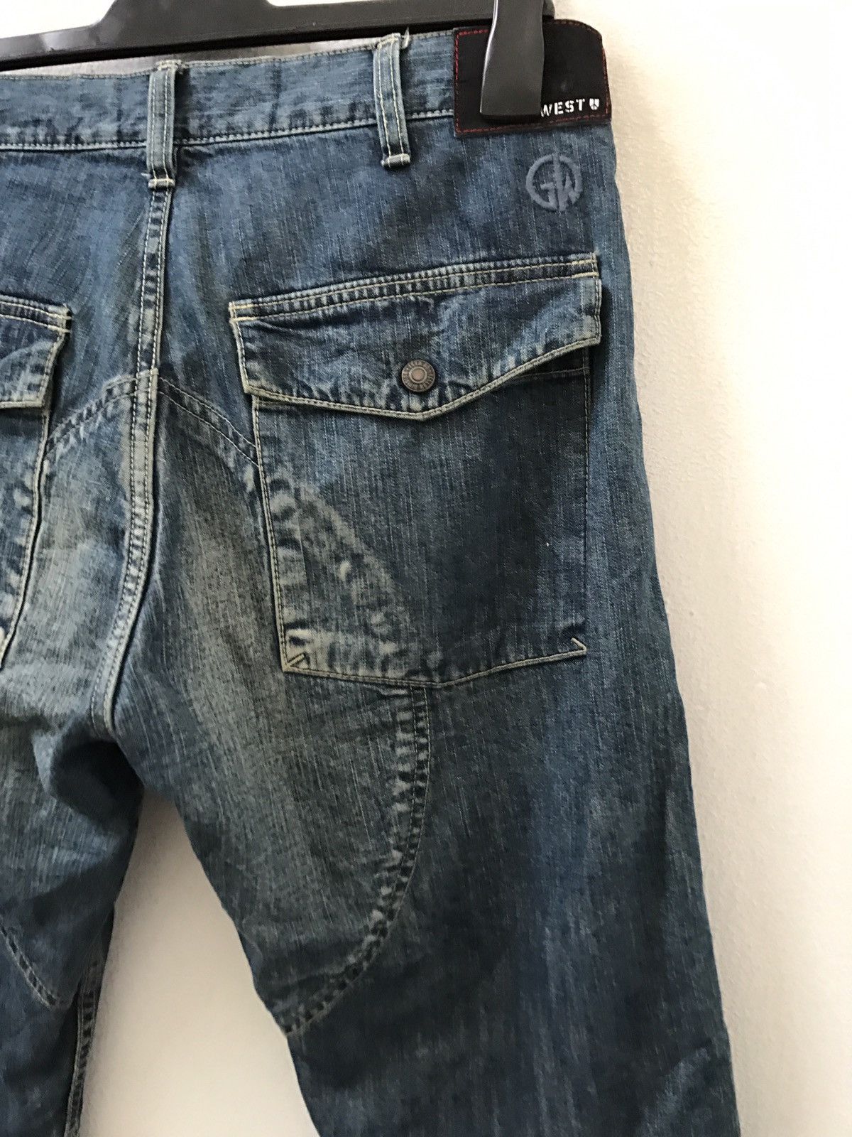 Schlussel Japan GO WEST Works / Military Outdoors Denim Pant Size US 30 / EU 46 - 12 Thumbnail