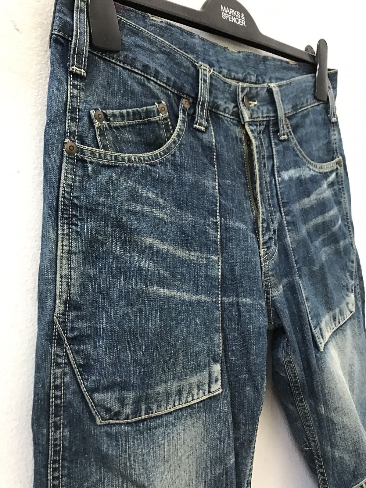 Schlussel Japan GO WEST Works / Military Outdoors Denim Pant Size US 30 / EU 46 - 7 Thumbnail