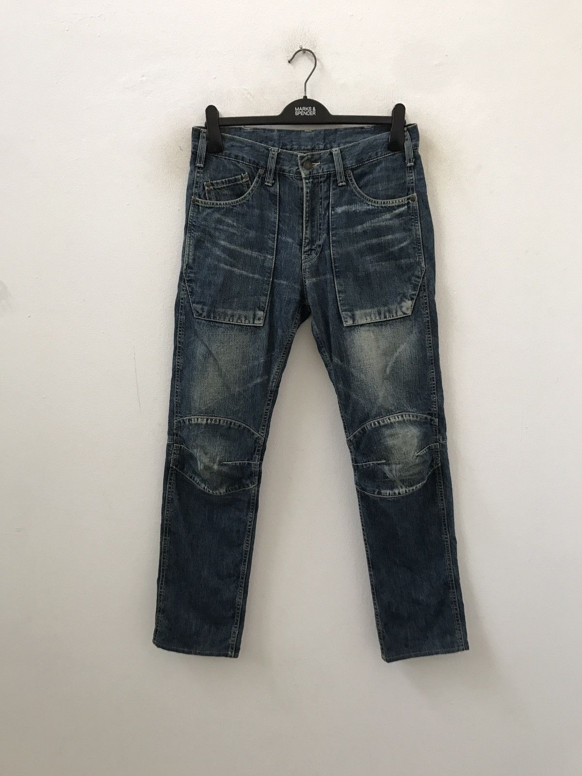 Schlussel Japan GO WEST Works / Military Outdoors Denim Pant Size US 30 / EU 46 - 2 Thumbnail