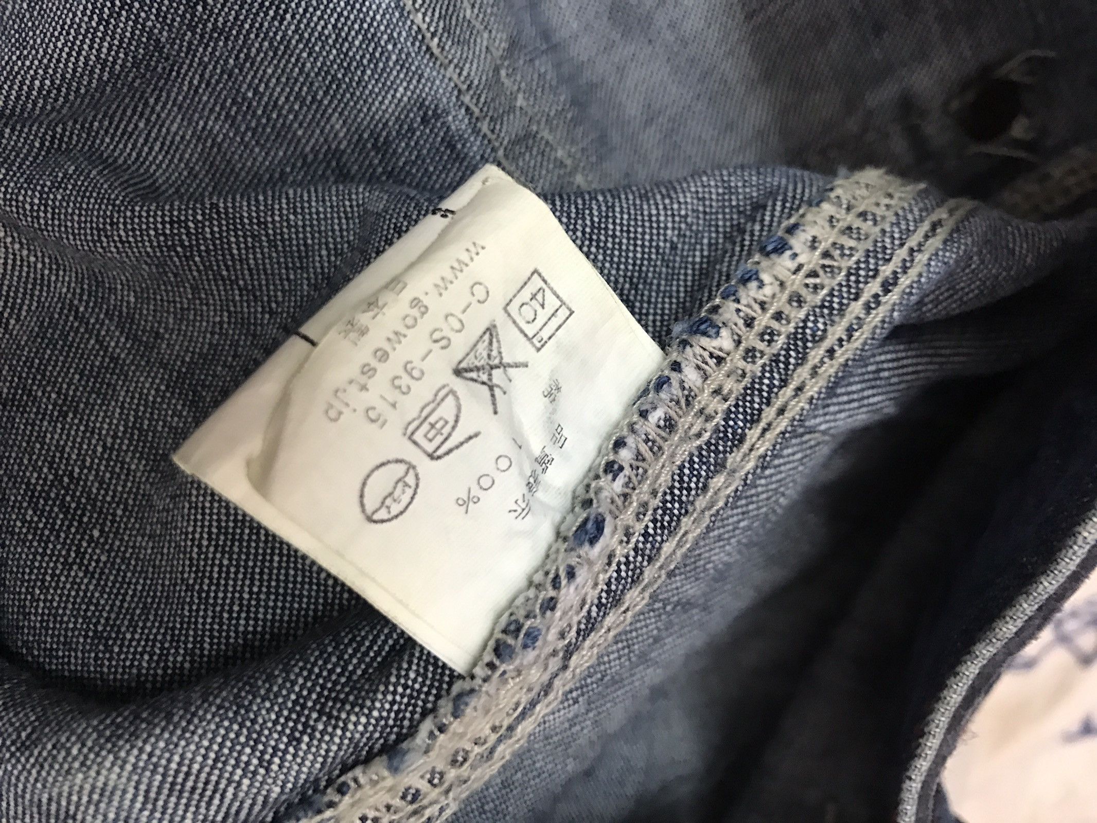 Schlussel Japan GO WEST Works / Military Outdoors Denim Pant Size US 30 / EU 46 - 20 Thumbnail