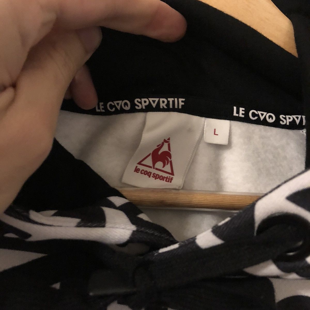 Le Coq Sportif All Over Print Hoodie Size US L / EU 52-54 / 3 - 2 Thumbnail
