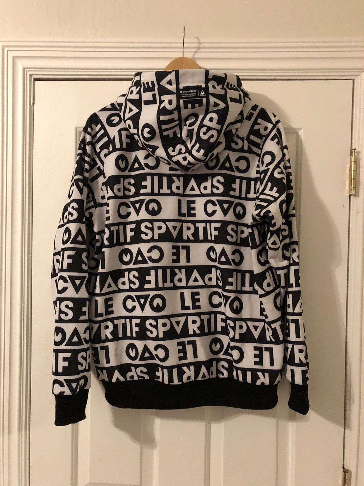 Le Coq Sportif All Over Print Hoodie Size US L / EU 52-54 / 3 - 3 Thumbnail
