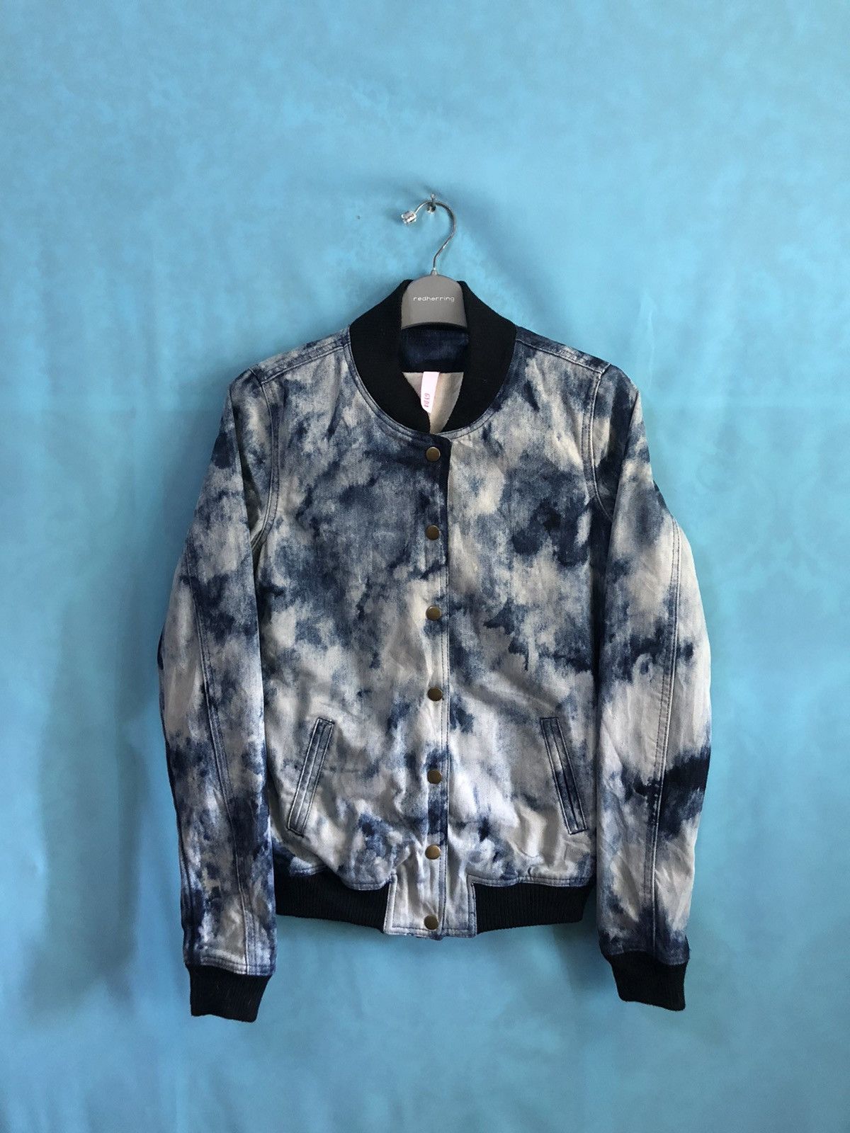 Japanese Brand GYDA tye dye bleach bomber #A1 Size US M / EU 48-50 / 2 - 1 Thumbnail