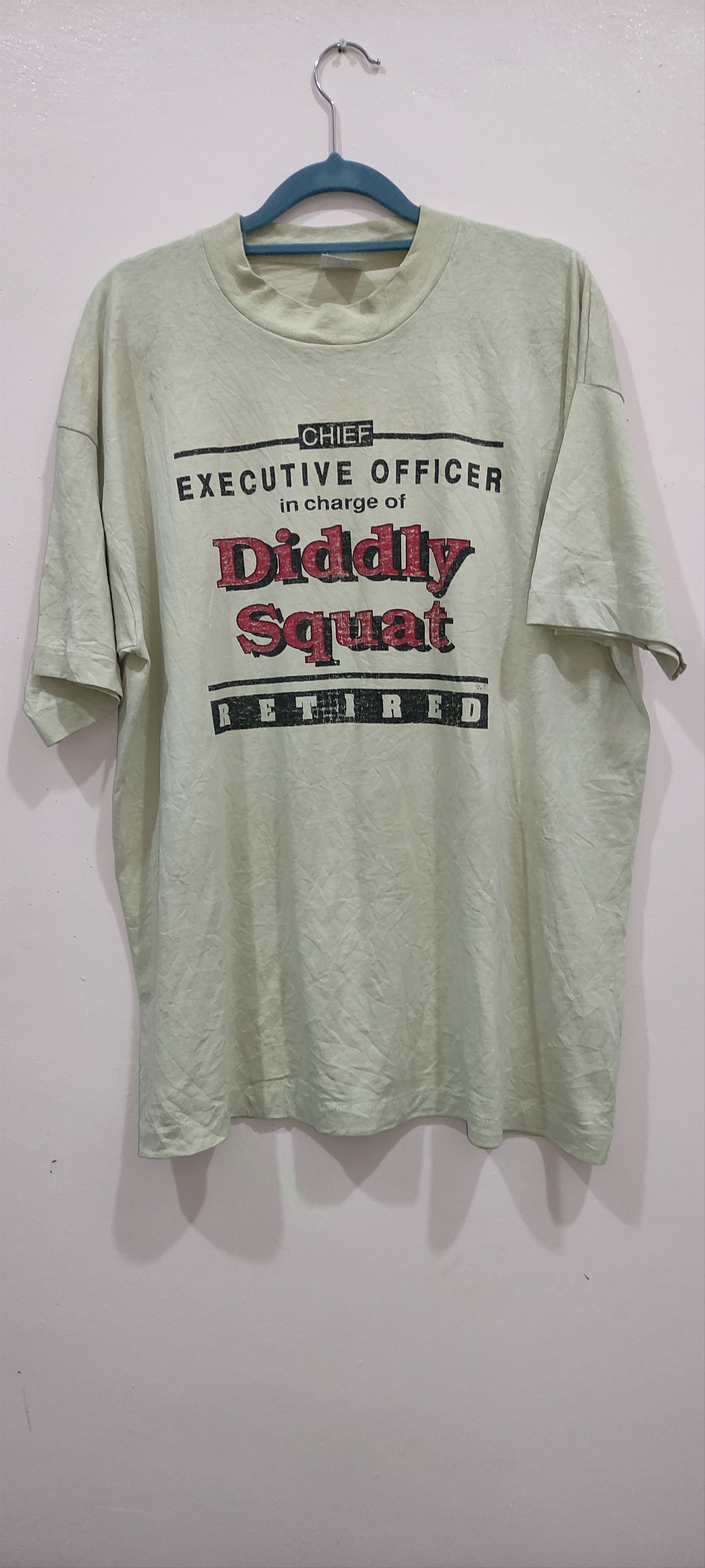 Vintage Vintage Retired CEO DIDDLY SQUAT T Shirt Size US XL / EU 56 / 4 - 2 Thumbnail