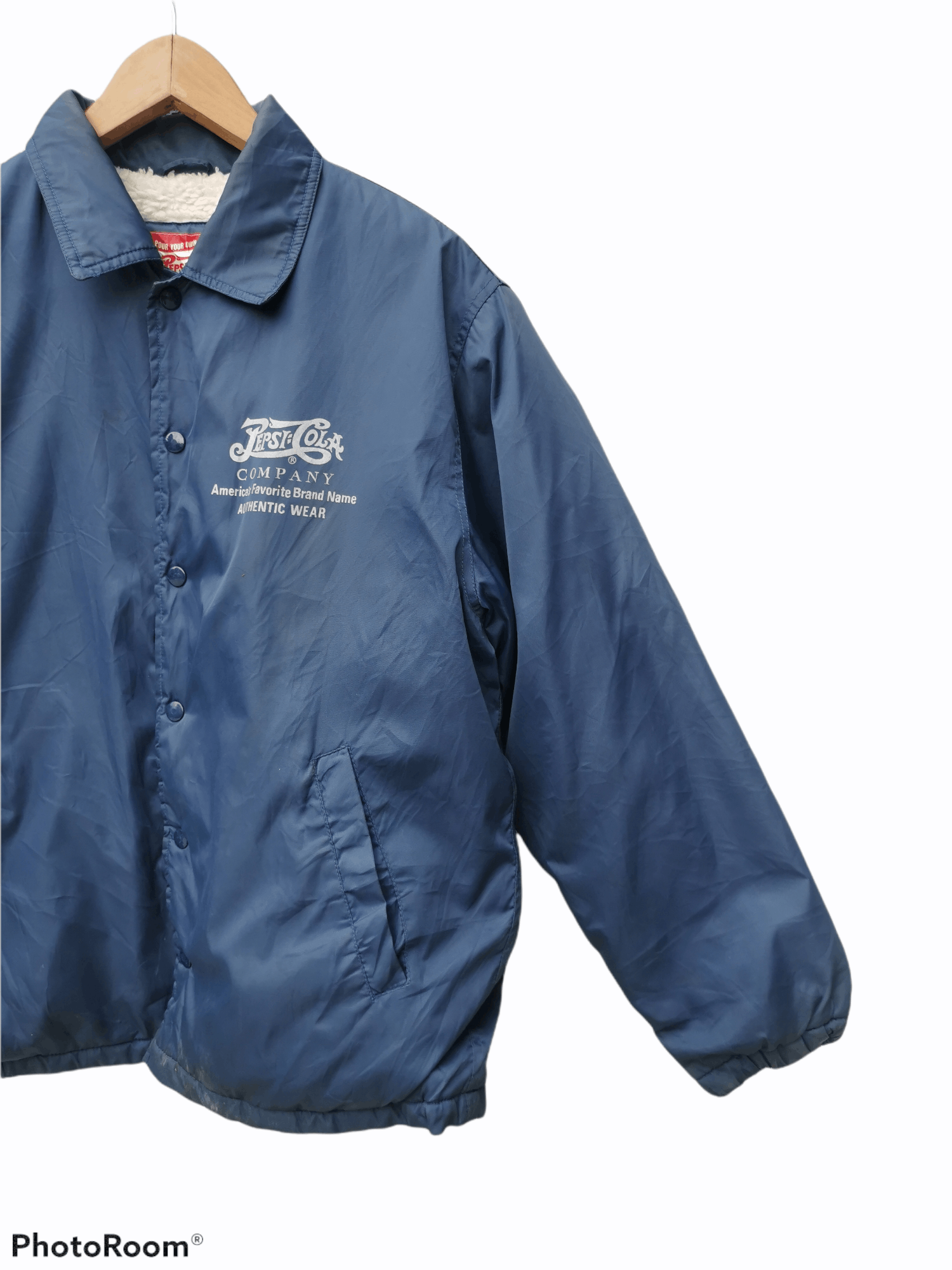 Coca Cola × Pepsi × Vintage Vintage Pepsi Cola Fleece Lining Coach Jacket Size US M / EU 48-50 / 2 - 3 Thumbnail