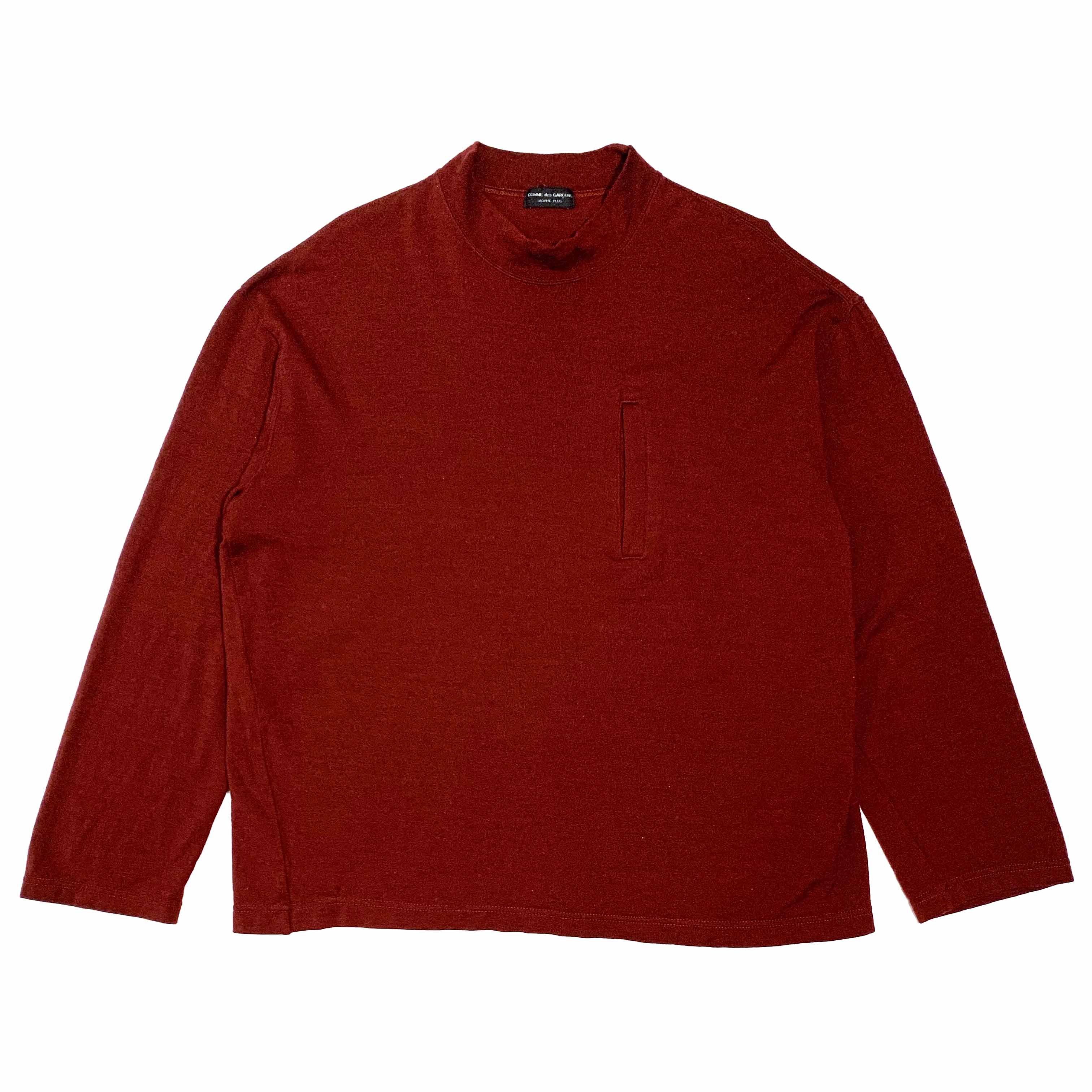 Comme des Garcons × Comme des Garcons Homme Plus AW94 Wool Mock Neck Sweater Size US M / EU 48-50 / 2 - 1 Thumbnail