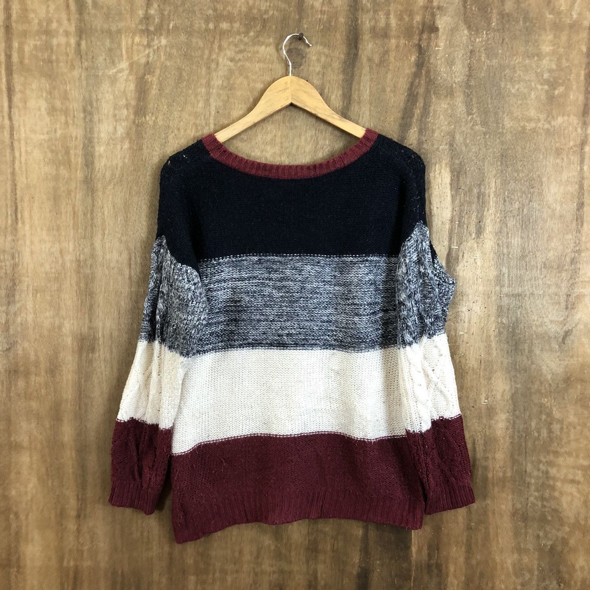 Japanese Brand × Solid and Striped Igni Multicolor Baggy Knitwear Sweater #111 Size US M / EU 48-50 / 2 - 7 Thumbnail