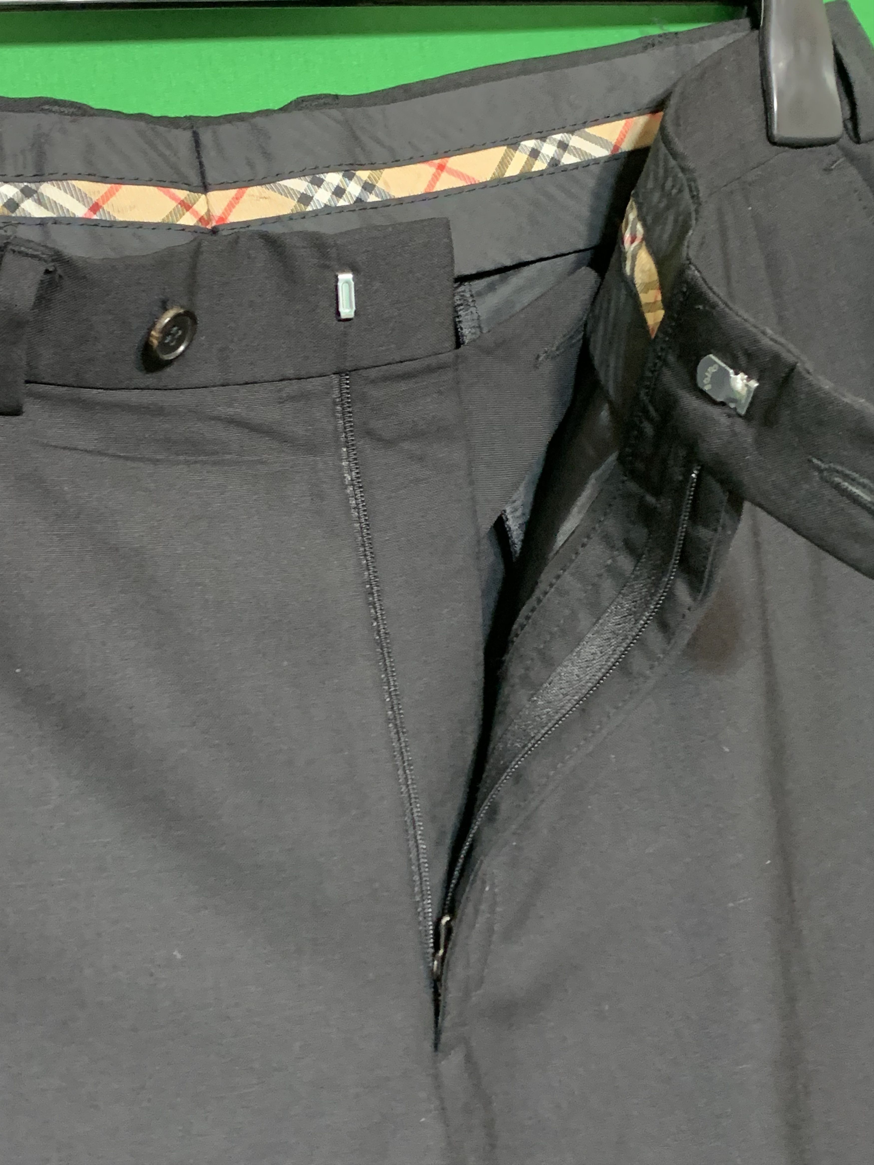 Burberry × Burberry Prorsum × Vintage Black Wool Trousers Burberry Size 44R - 4 Thumbnail