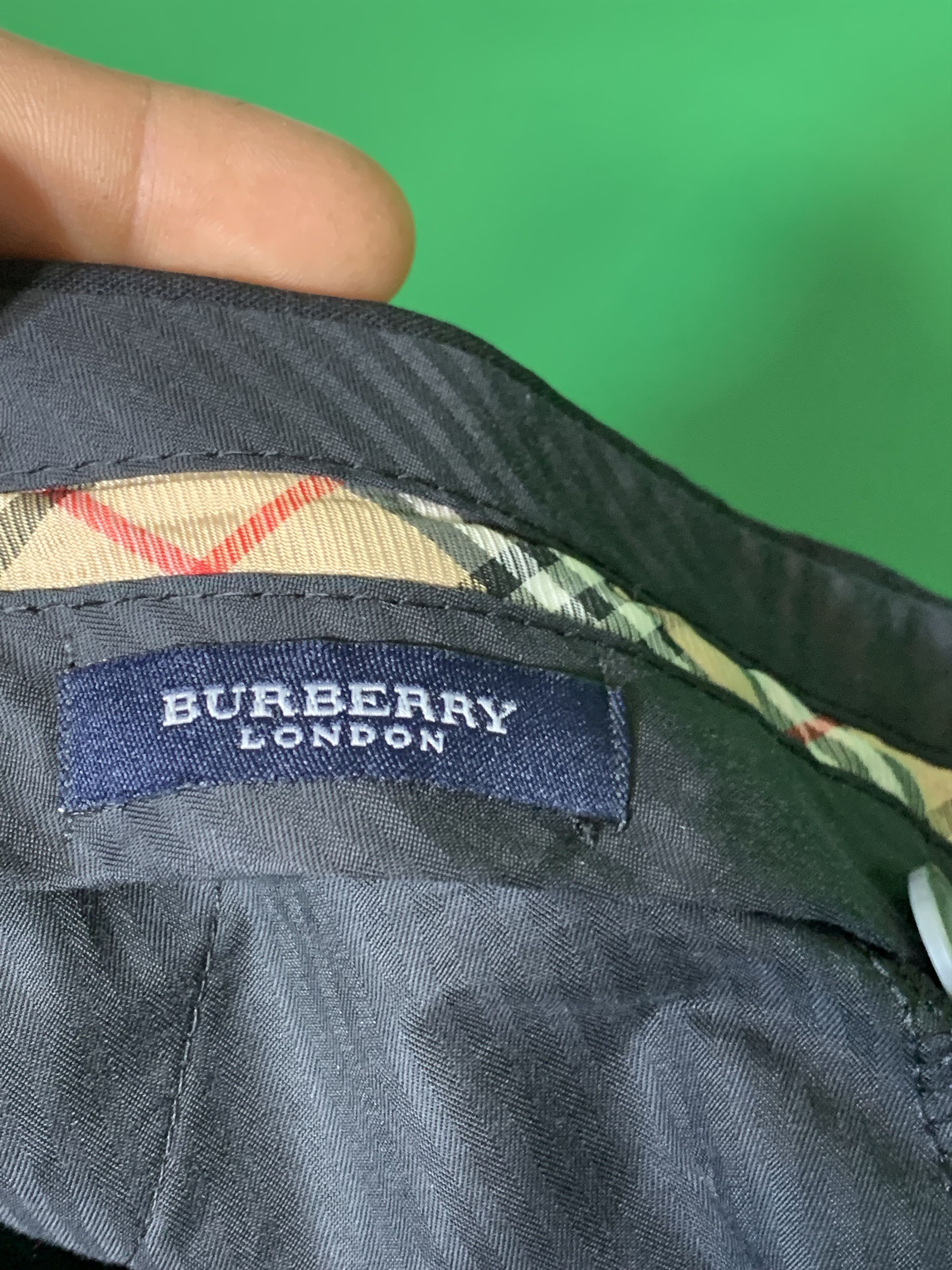 Burberry × Burberry Prorsum × Vintage Black Wool Trousers Burberry Size 44R - 8 Thumbnail