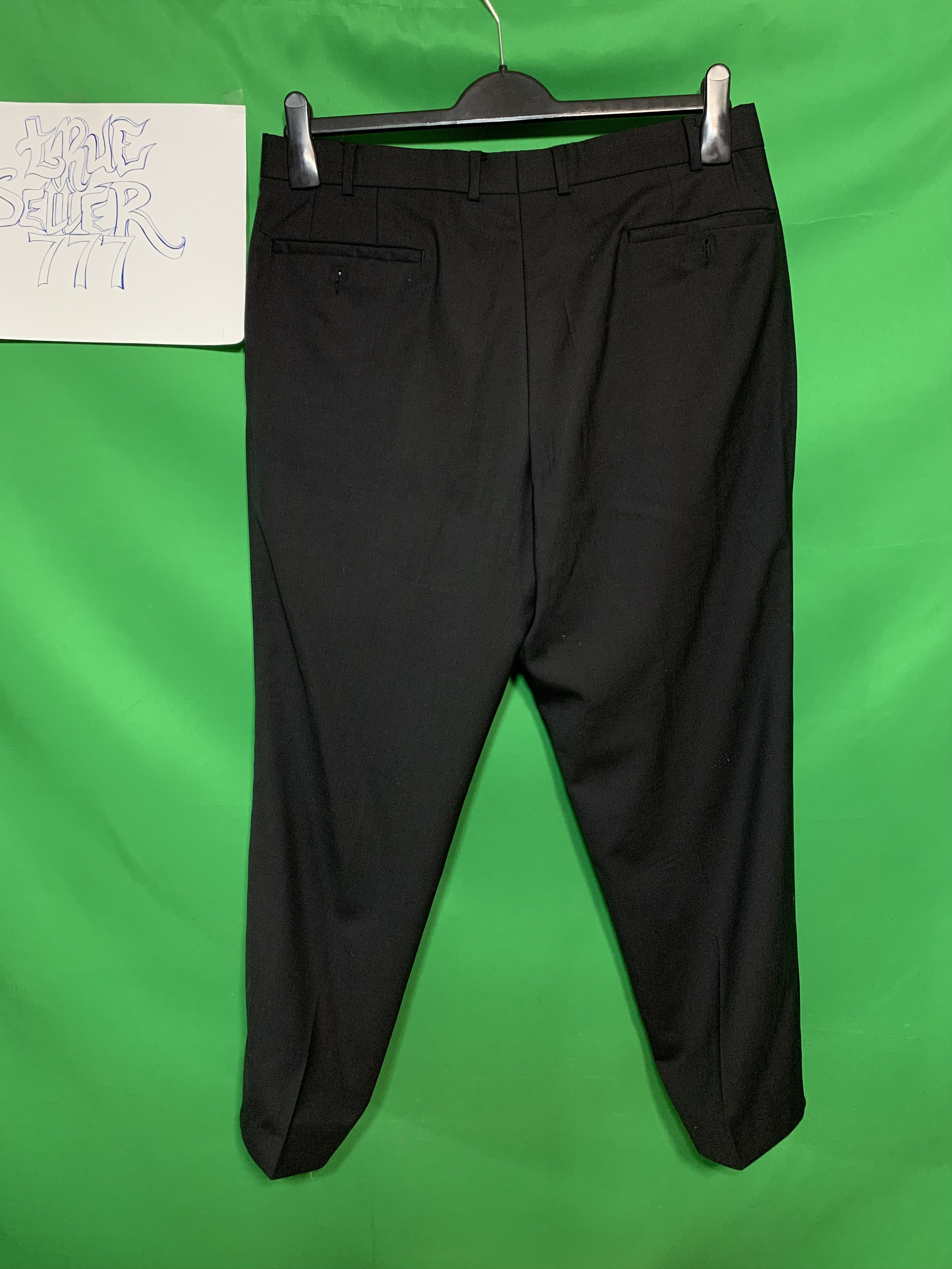 Burberry × Burberry Prorsum × Vintage Black Wool Trousers Burberry Size 44R - 6 Thumbnail