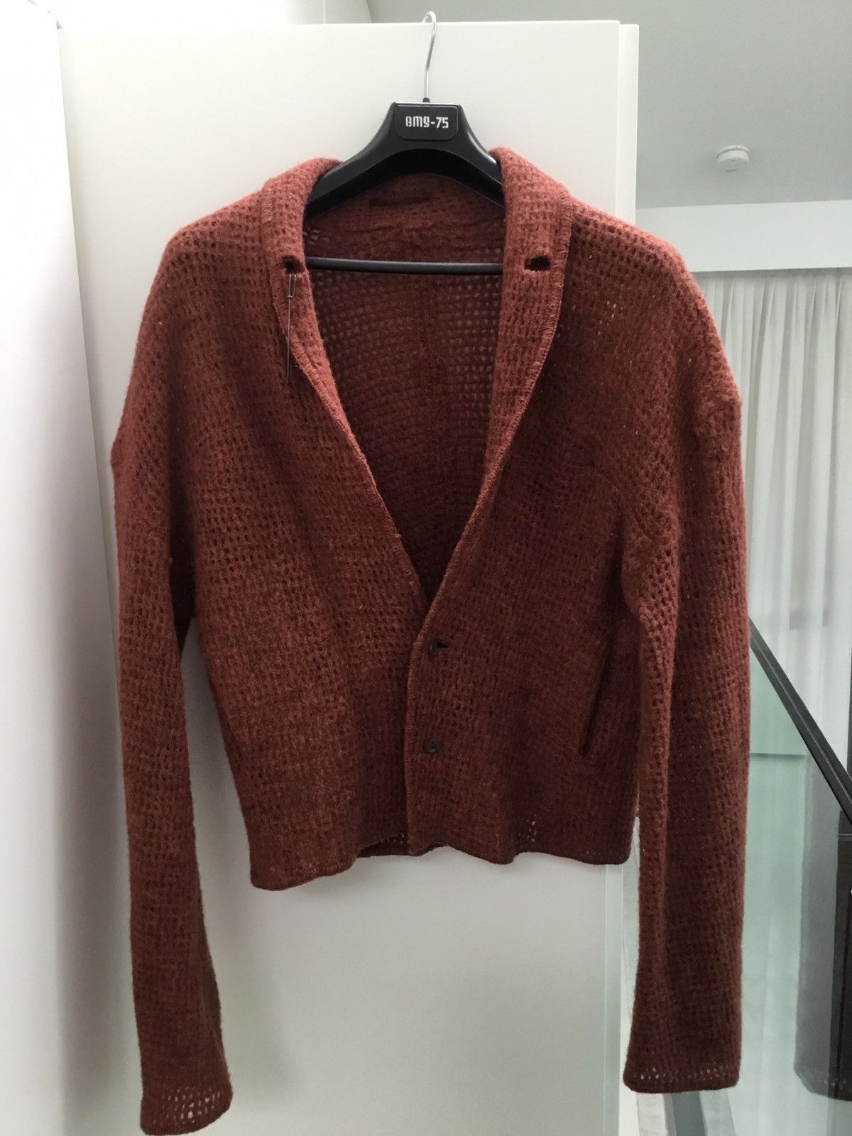 Sruli Recht Cropped box-fit single breasted Icelandic woollenfelt jacket Size US L / EU 52-54 / 3 - 1 Thumbnail
