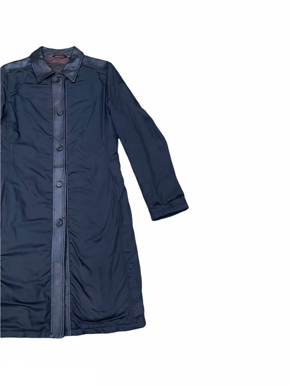 Designer Prada Nylon Half Leather Trench Coat Size US S / EU 44-46 / 1 - 5 Thumbnail
