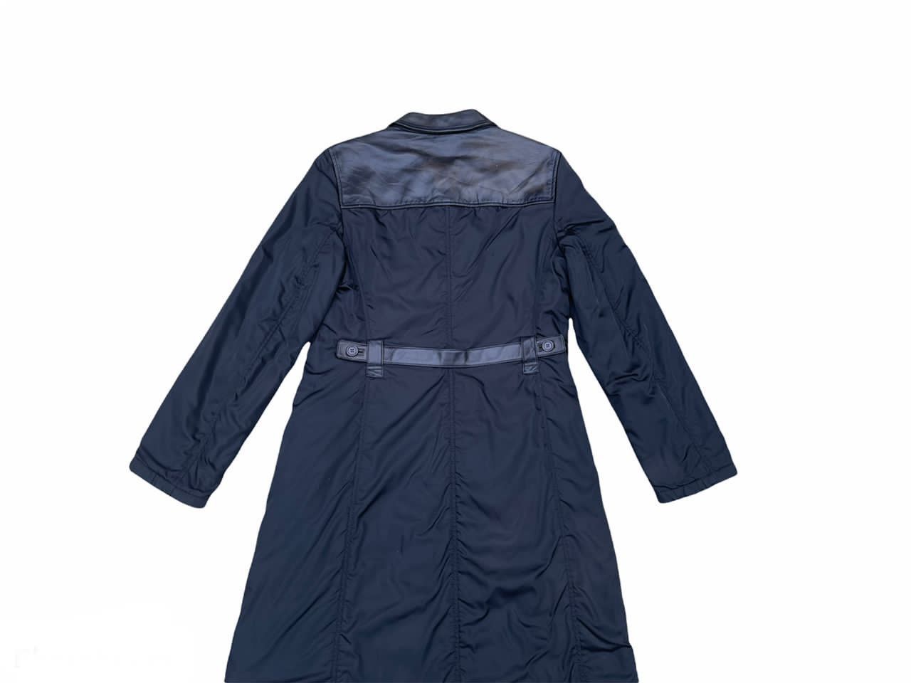 Designer Prada Nylon Half Leather Trench Coat Size US S / EU 44-46 / 1 - 10 Thumbnail
