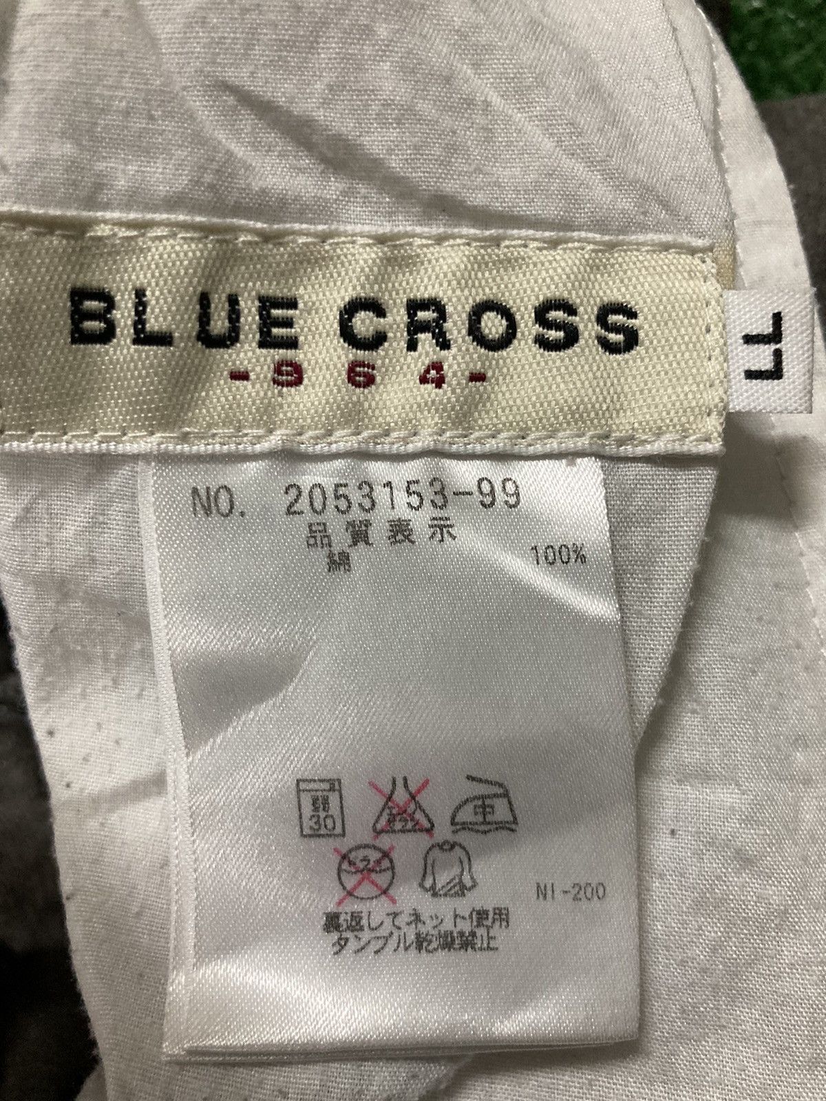 Japanese Brand !LastDrop!Vintage Blue Cross Striped Gray Denim Cargo Pants Size US 31 - 18 Thumbnail