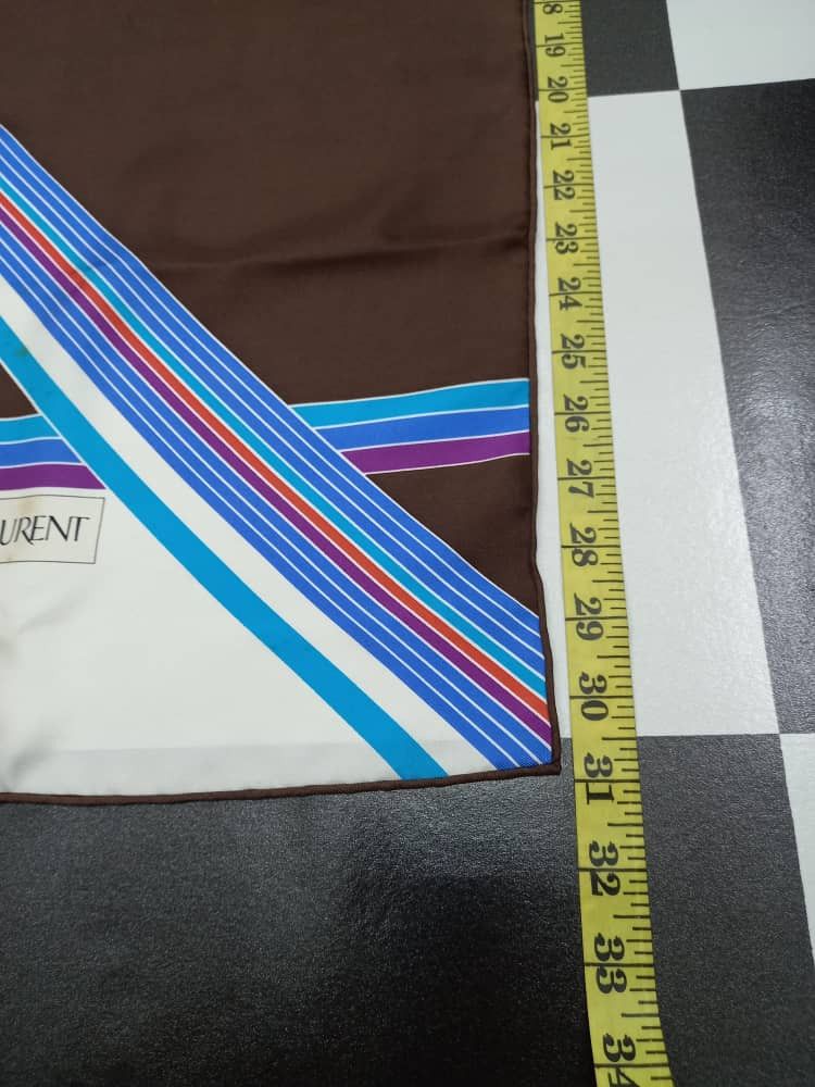 Yves Saint Laurent YSL Yves Saint Laurent Silk Scarf Size ONE SIZE - 6 Thumbnail