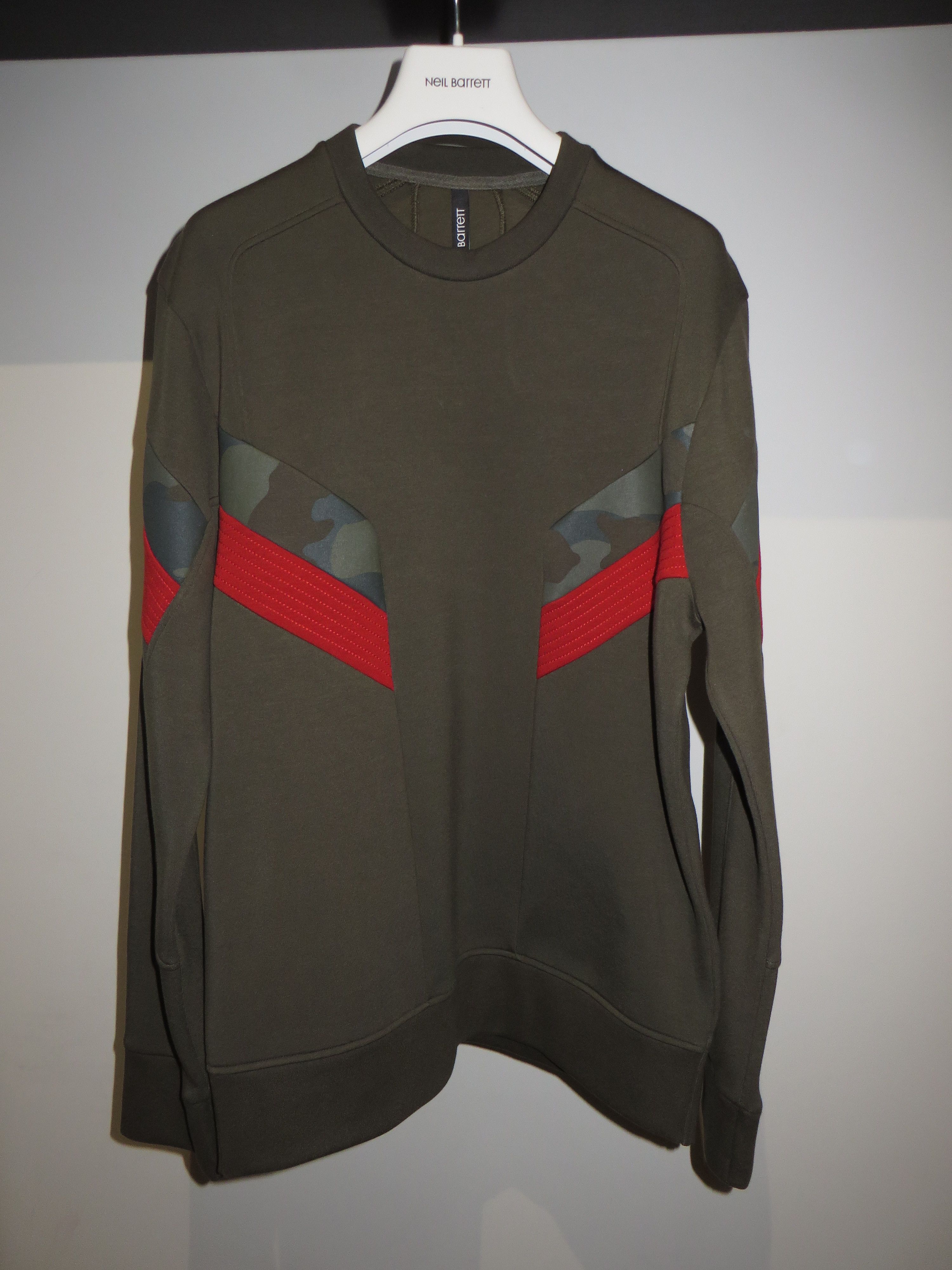 Neil Barrett Contrast neoprene inserts sweatshirt Size US XXL / EU 58 / 5 - 1 Thumbnail