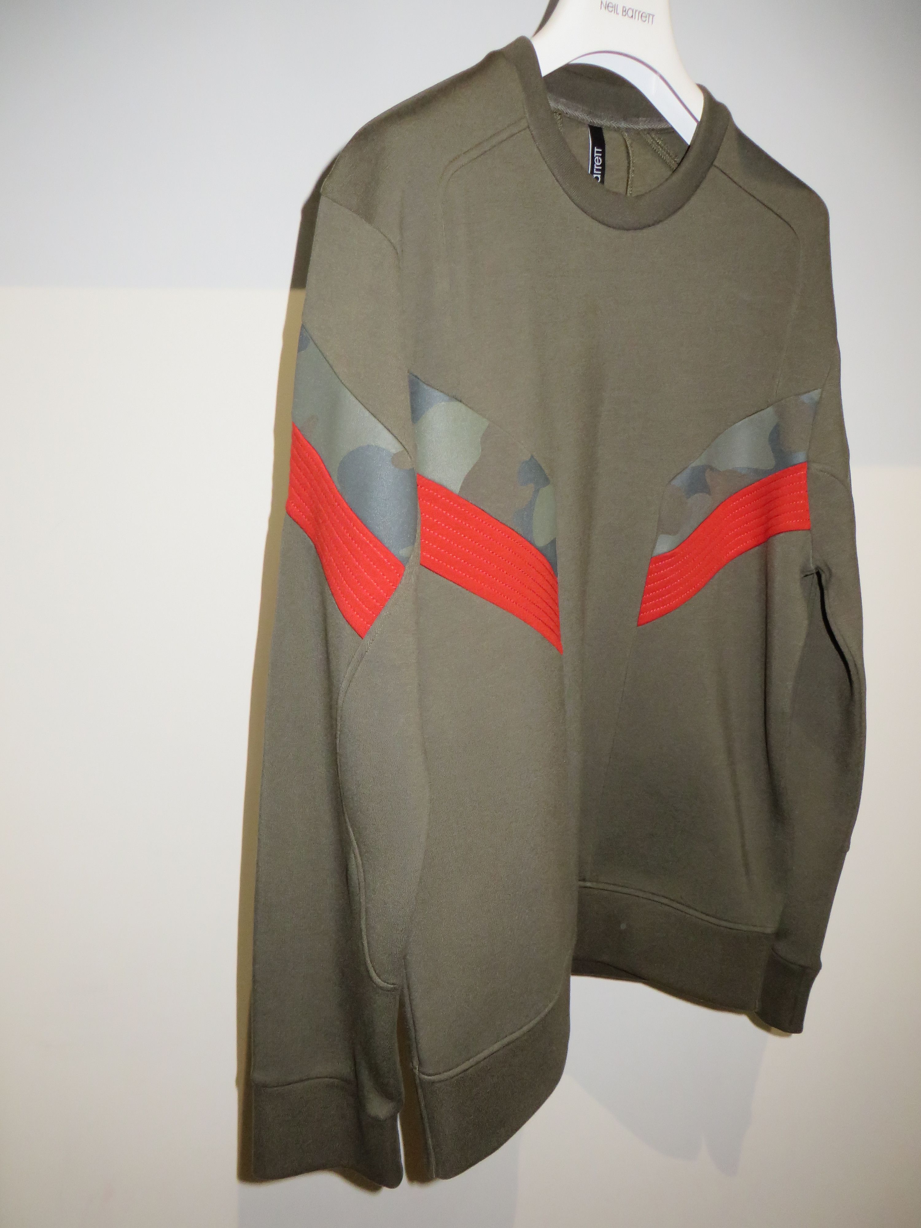 Neil Barrett Contrast neoprene inserts sweatshirt Size US XXL / EU 58 / 5 - 3 Thumbnail
