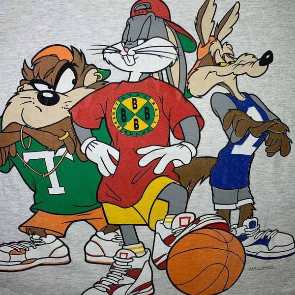 90's LOONEY TUNES BUGS BUNNY X WHITE SOX Made in USA Size XL