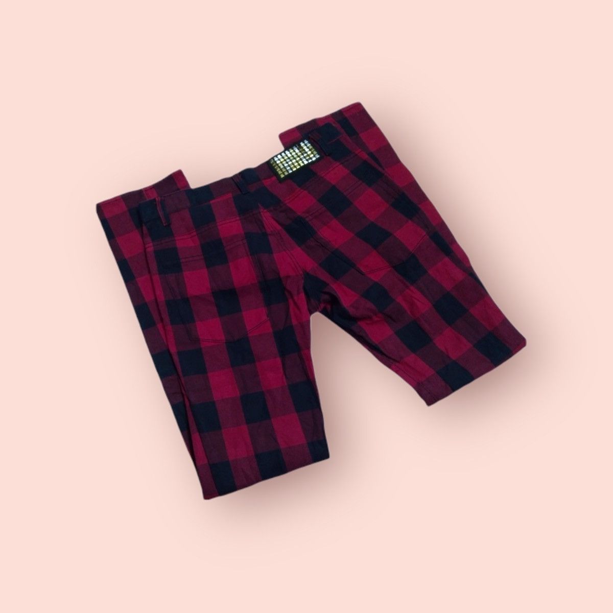 Japanese Brand SEVEN2 SLIM STRAIGHT LEG TARTAN DENIM Size US 30 / EU 46 - 14 Thumbnail