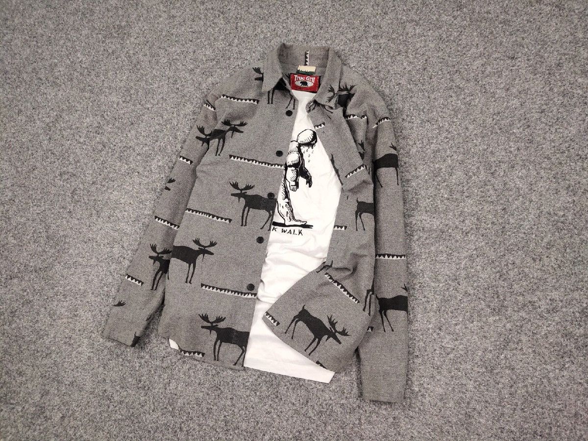 Flannel Vintage Flannel Shirt Deer pattern Made in Usa Travis Scott Size US S / EU 44-46 / 1 - 7 Thumbnail