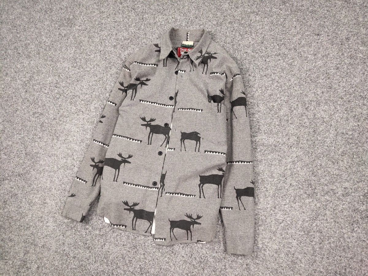Flannel Vintage Flannel Shirt Deer pattern Made in Usa Travis Scott Size US S / EU 44-46 / 1 - 8 Thumbnail