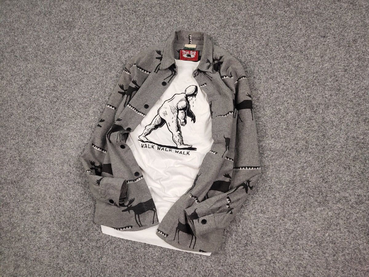 Flannel Vintage Flannel Shirt Deer pattern Made in Usa Travis Scott Size US S / EU 44-46 / 1 - 9 Thumbnail