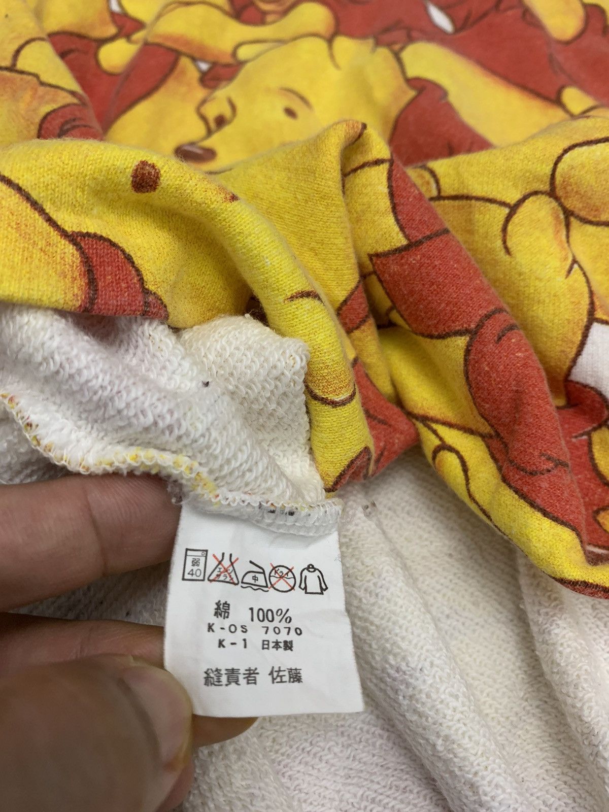 Disney Vintage Pooh over print sweater 3 quarter sleeve Size US M / EU 48-50 / 2 - 5 Thumbnail